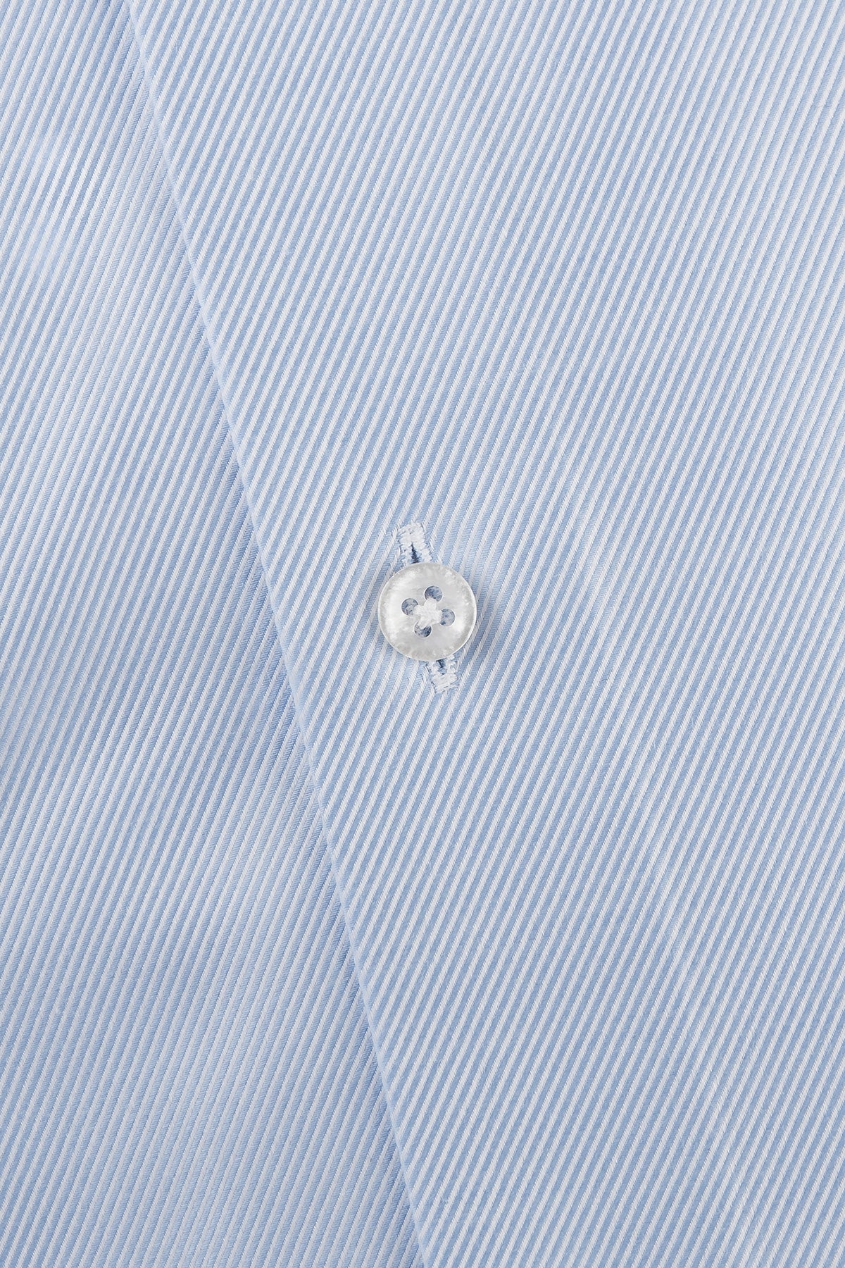 Light blue regular fit twill shirt