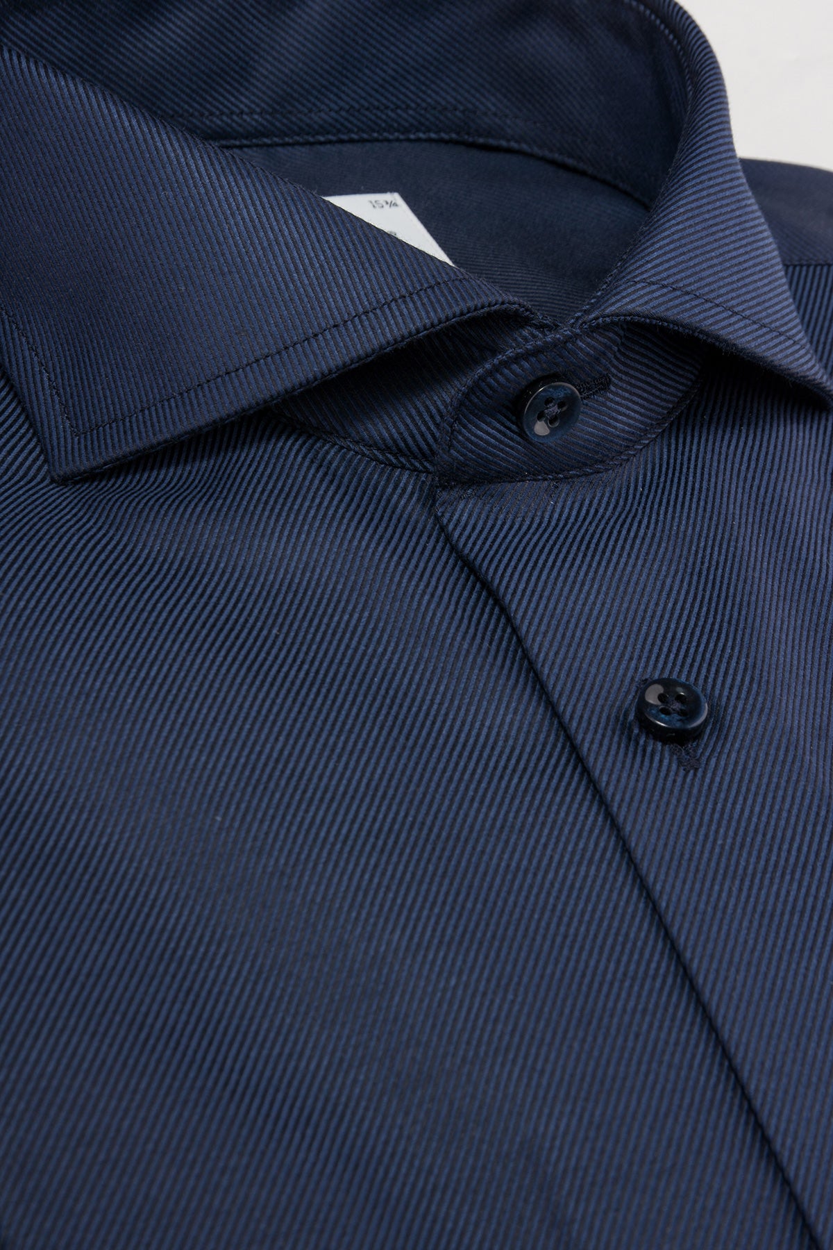 Navy slim fit twill shirt