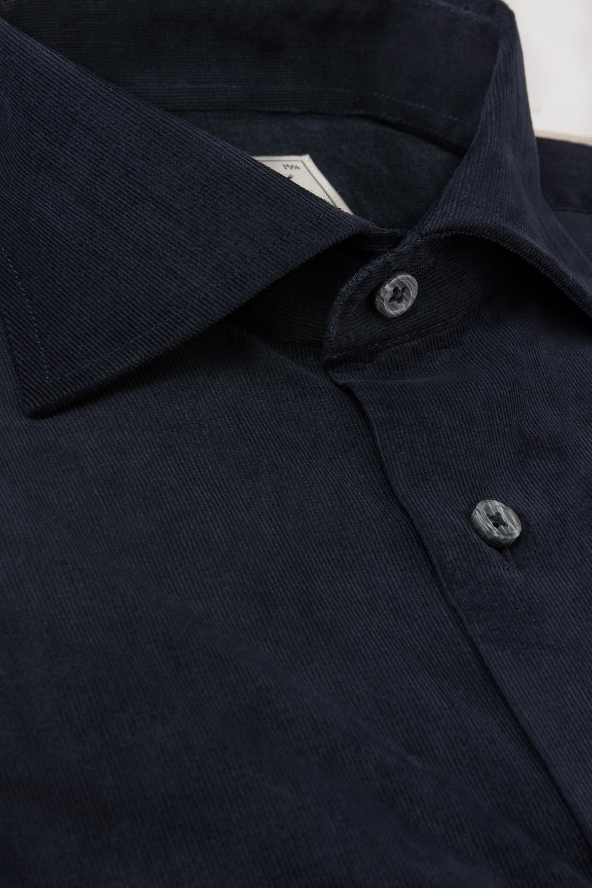 Navy blue baby corduroy regular fit shirt