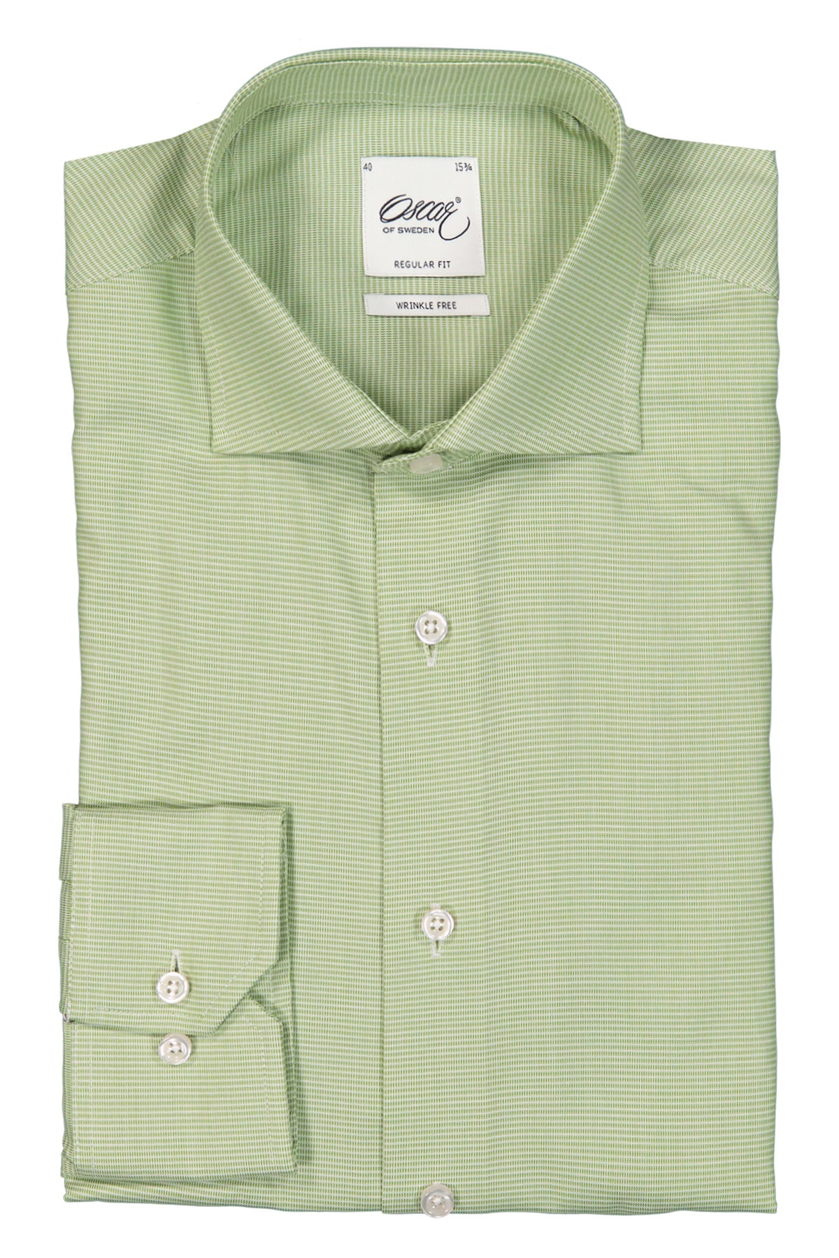 Green slim fit shirt