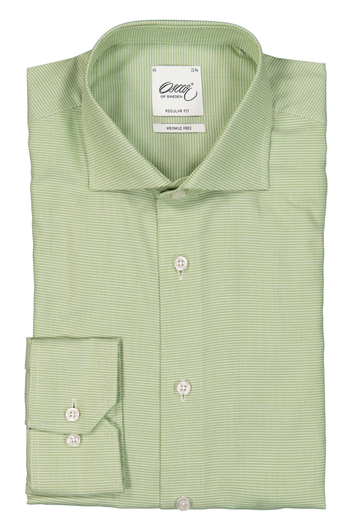Green regular fit shirt