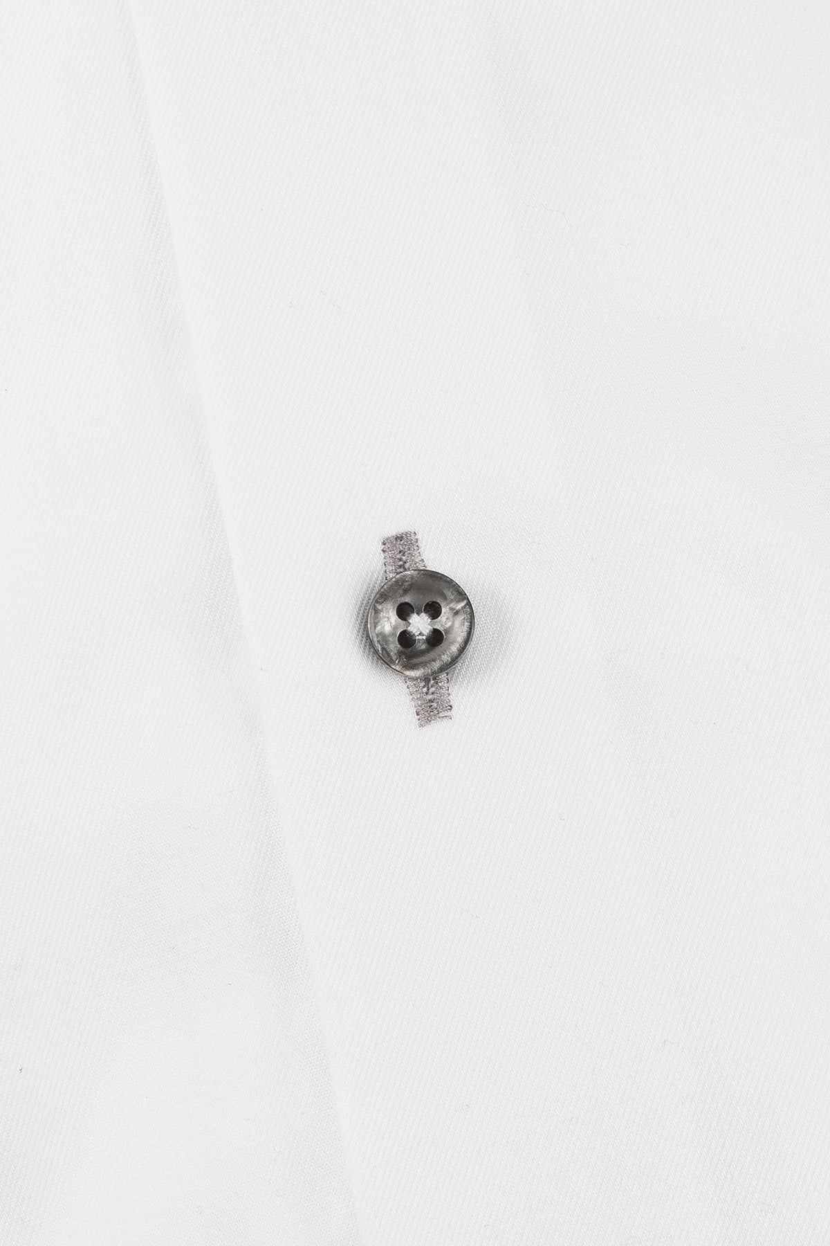 White regular fit shirt with grey contrast details