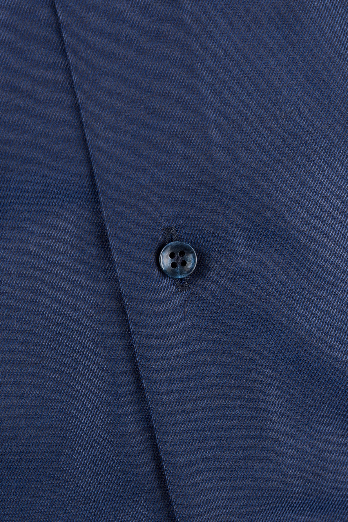 Navy blue slim fit shirt with contrast details