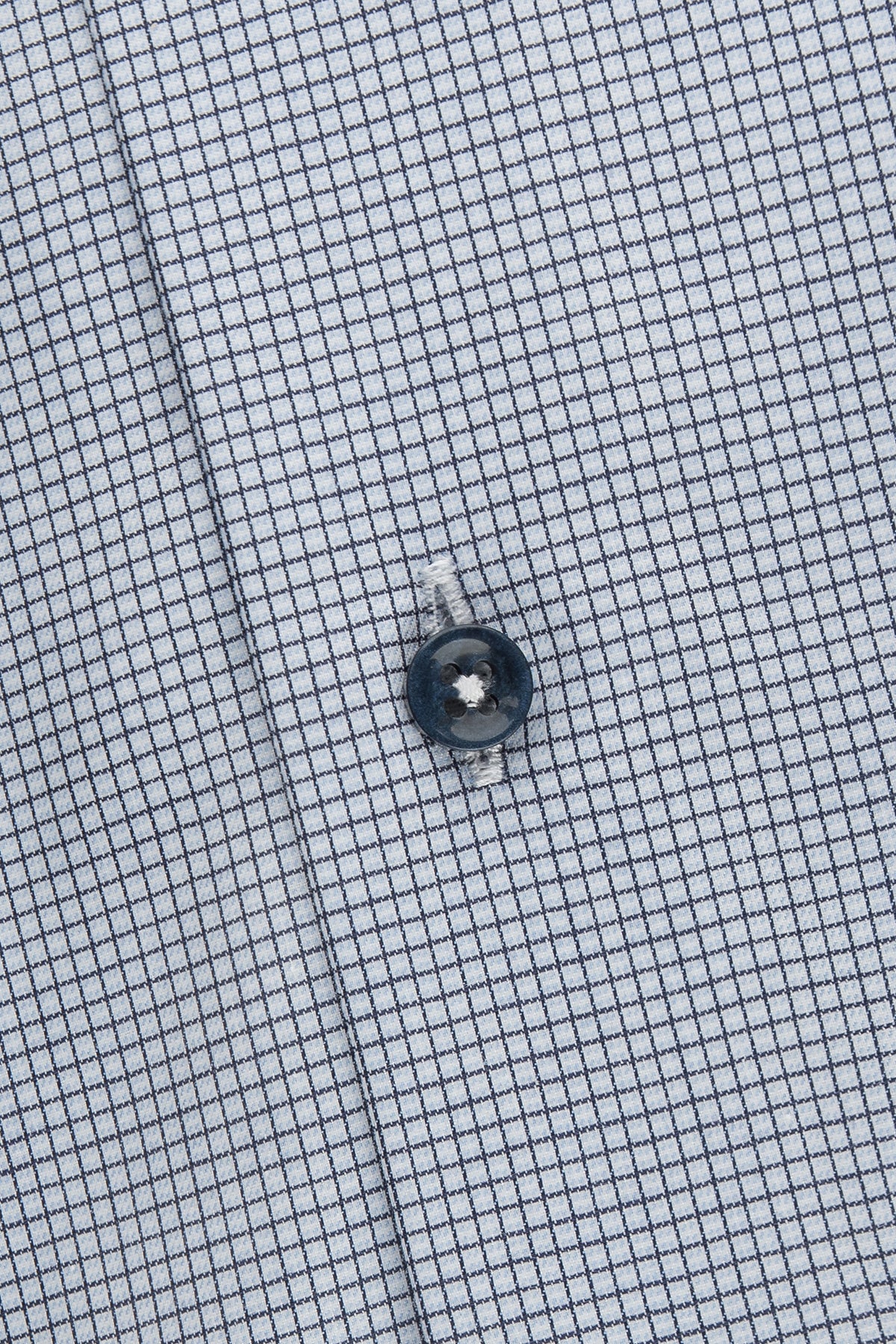 Blue checked regular fit extra long sleeves shirt