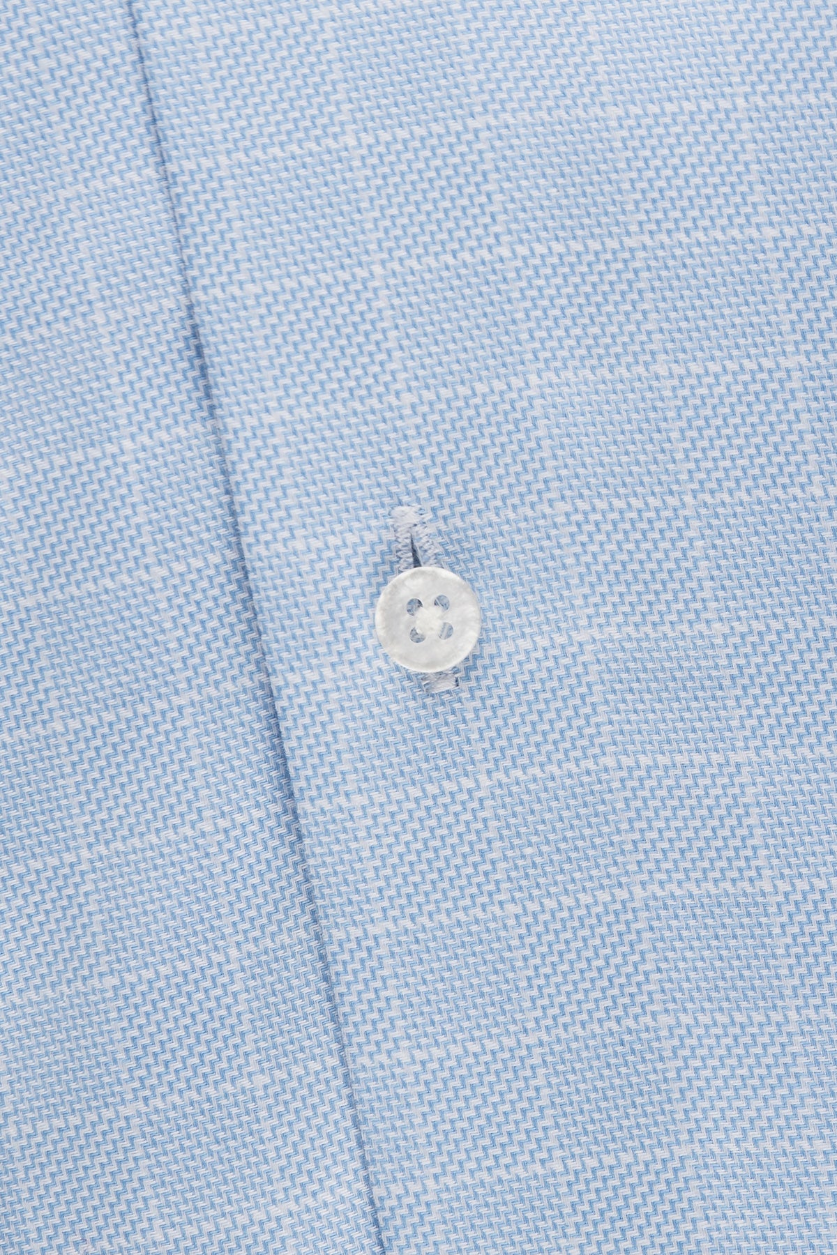 Light blue checked slim fit shirt