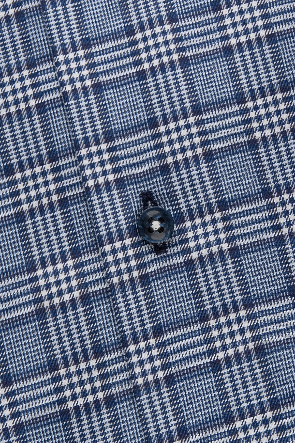 Blue checked slim fit shirt