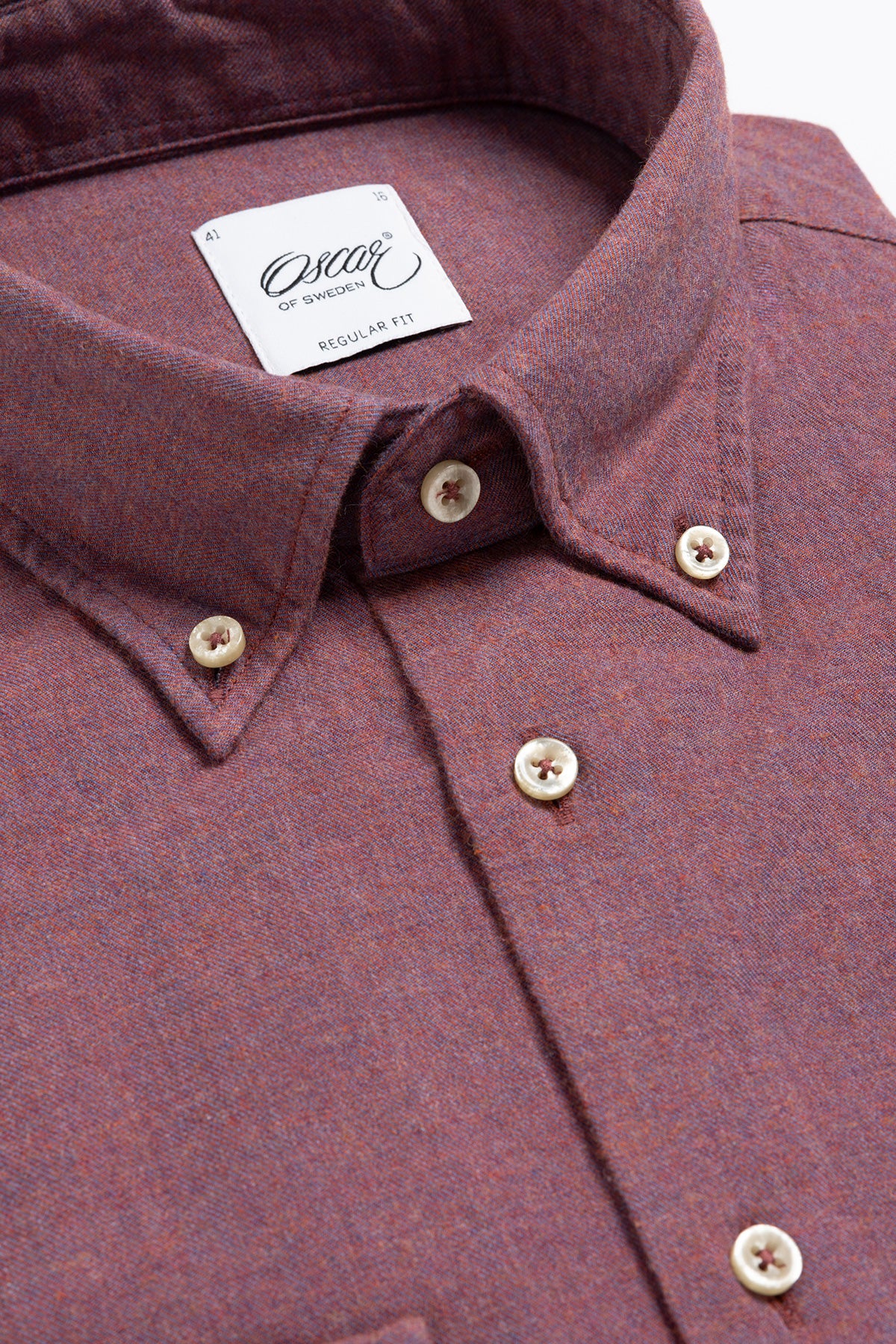 Red flannel shirt regular fit