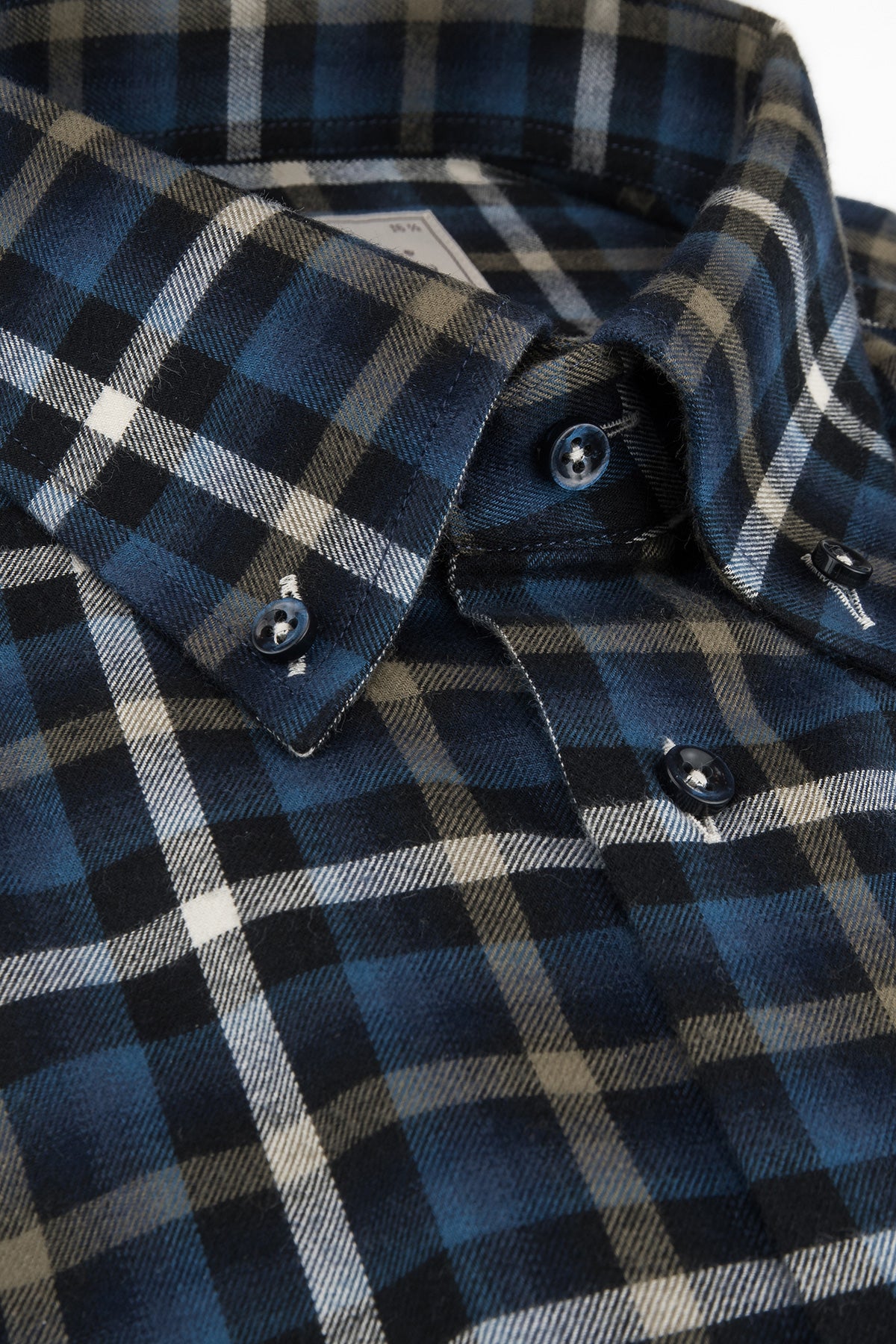 Blue checked regular fit shirt