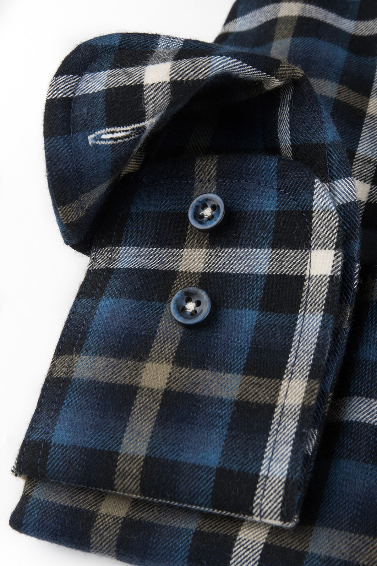 Blue checked regular fit shirt