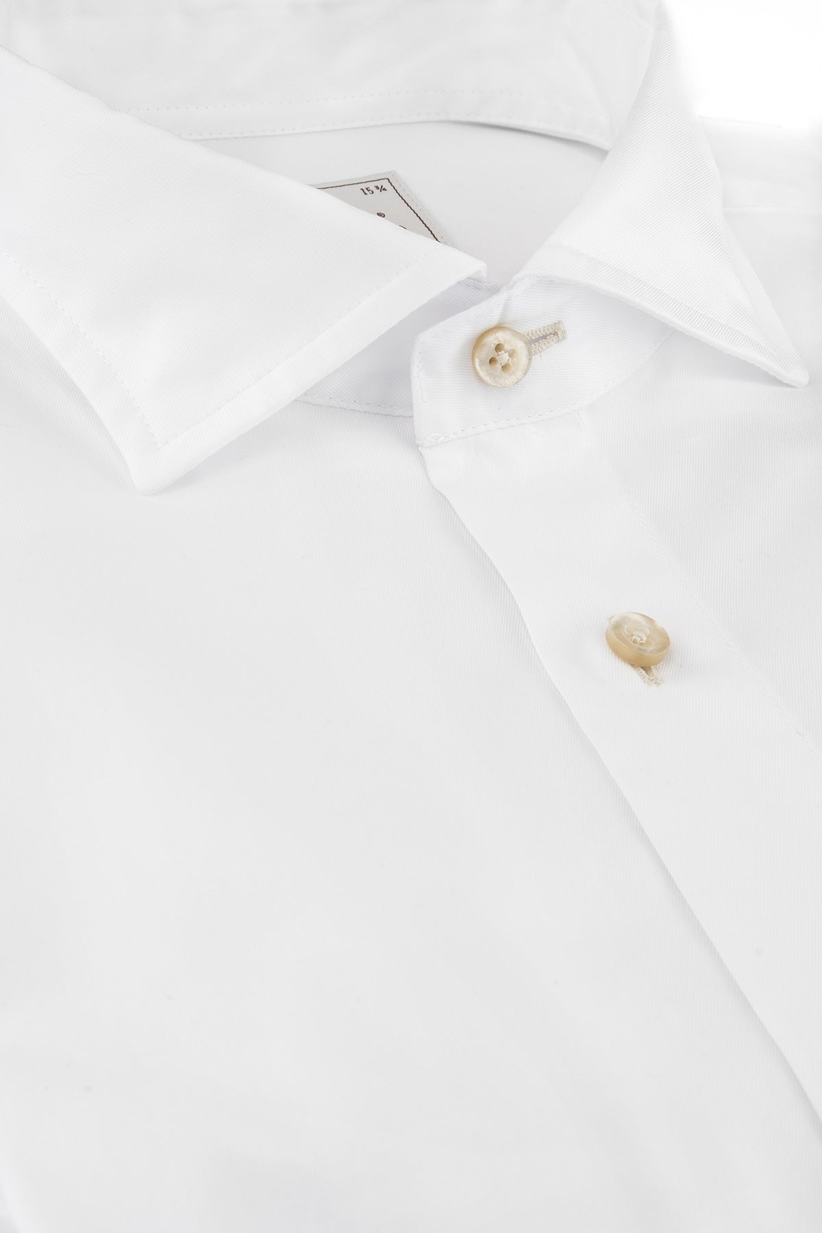 White soft washed slim fit shirt