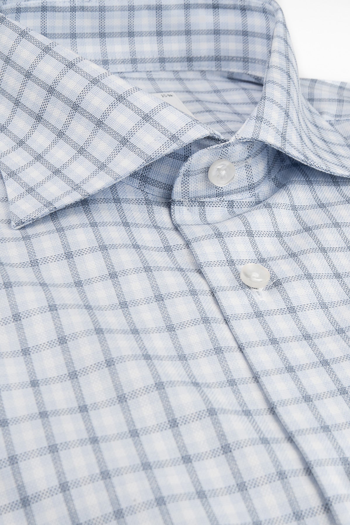 Blue checked slim fit shirt