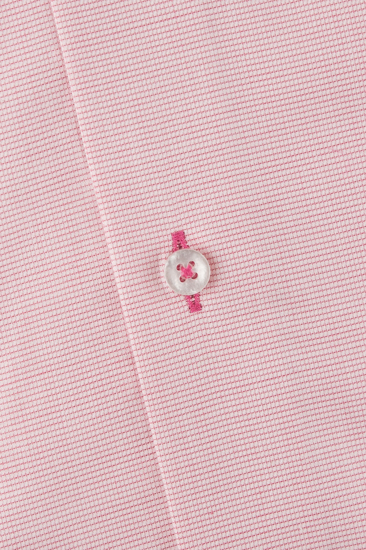 Pink regular fit shirt with contrast details