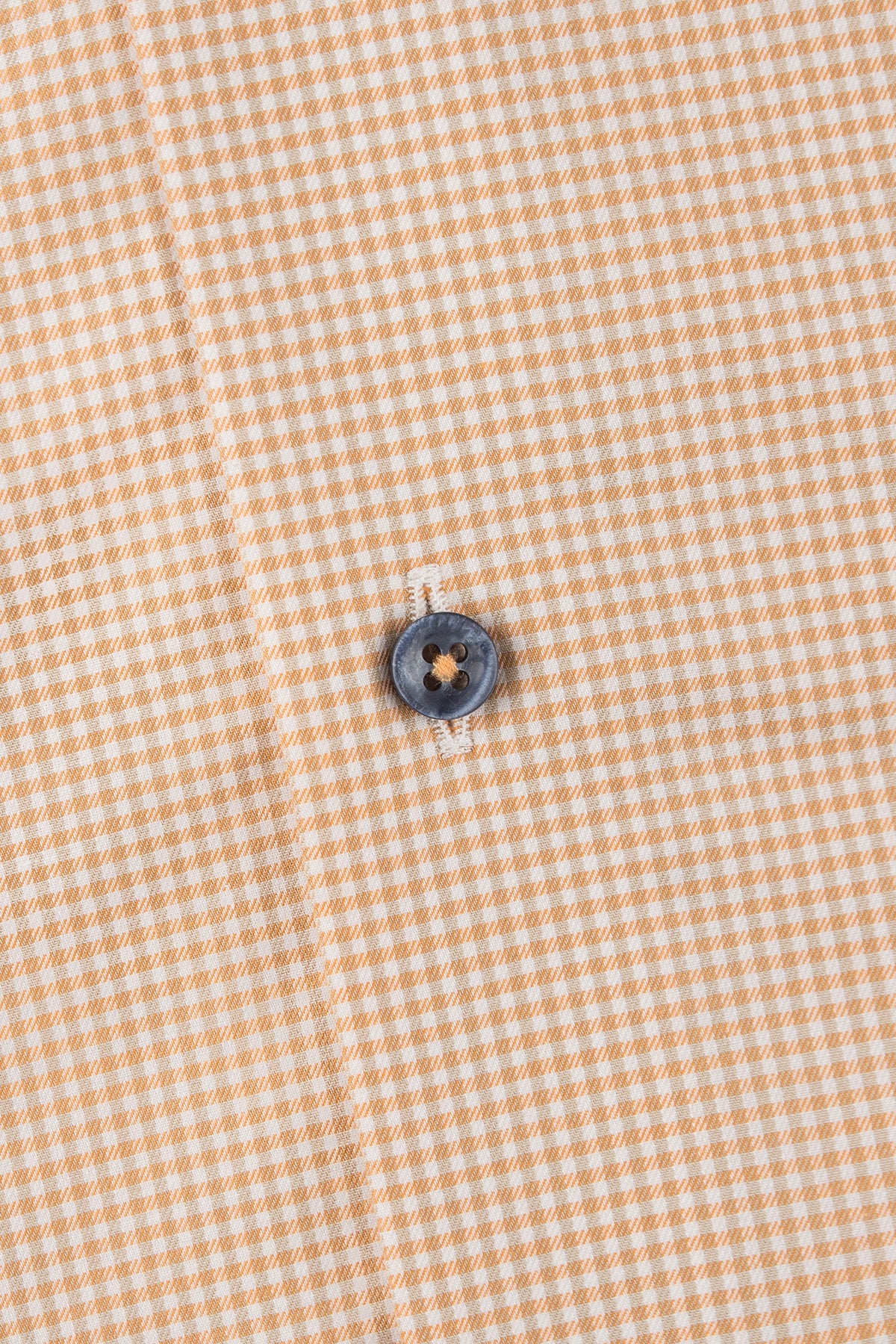 Orange checked regular fit shirt with contrast details