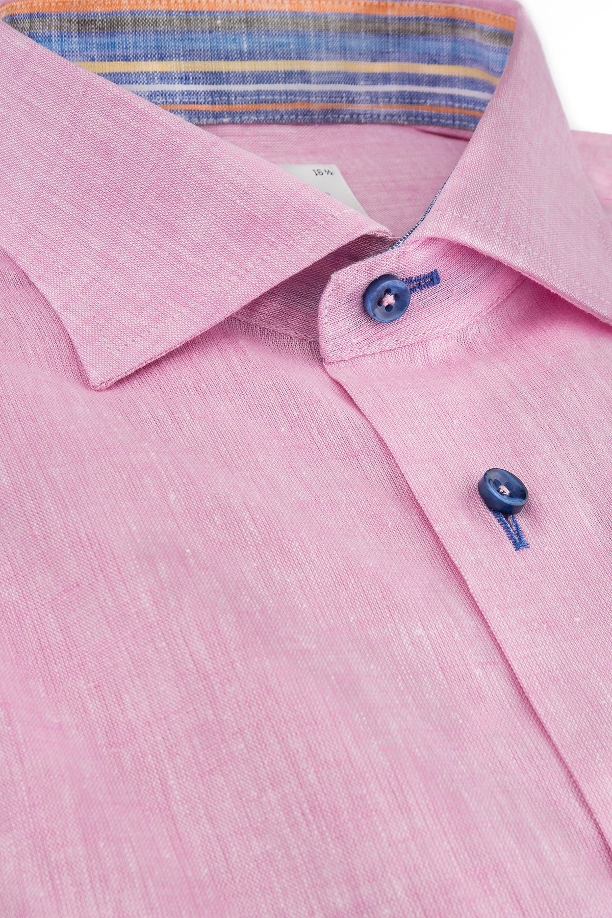 Pink regular fit shirt with contrast details