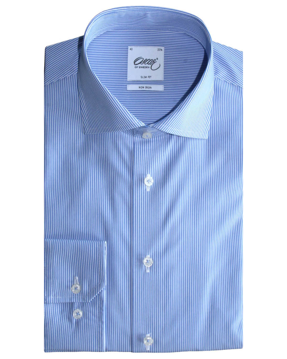 Blue striped shirt regular fit