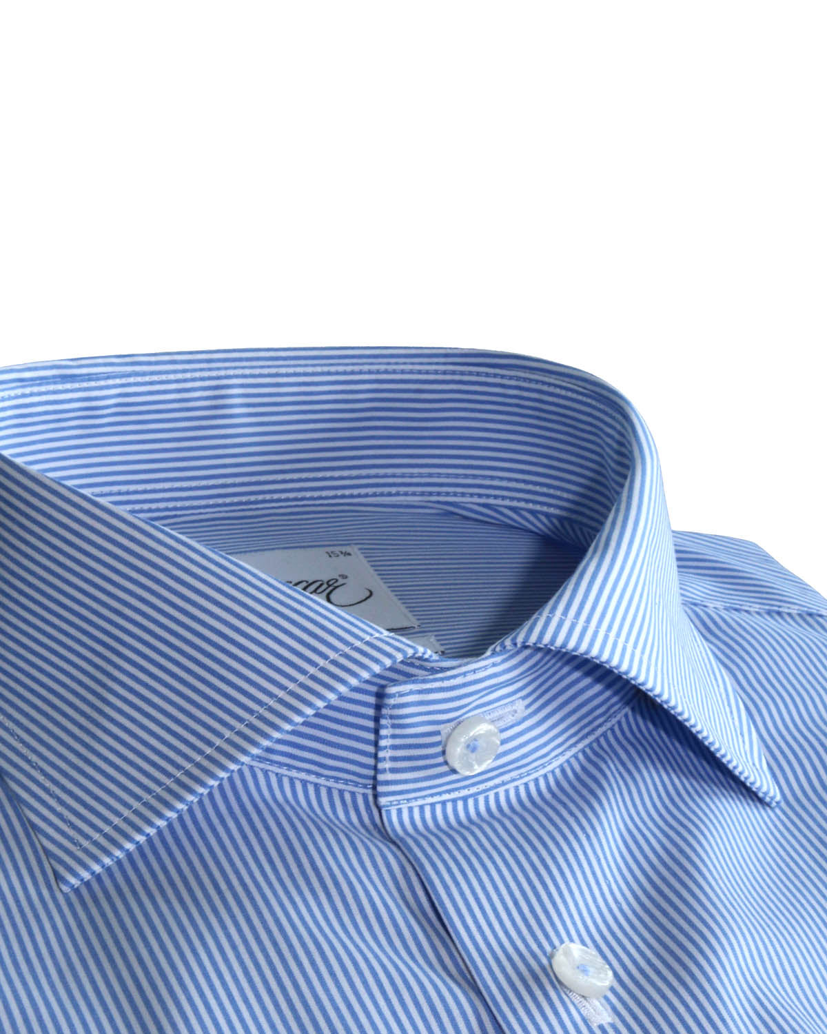 Blue striped shirt regular fit