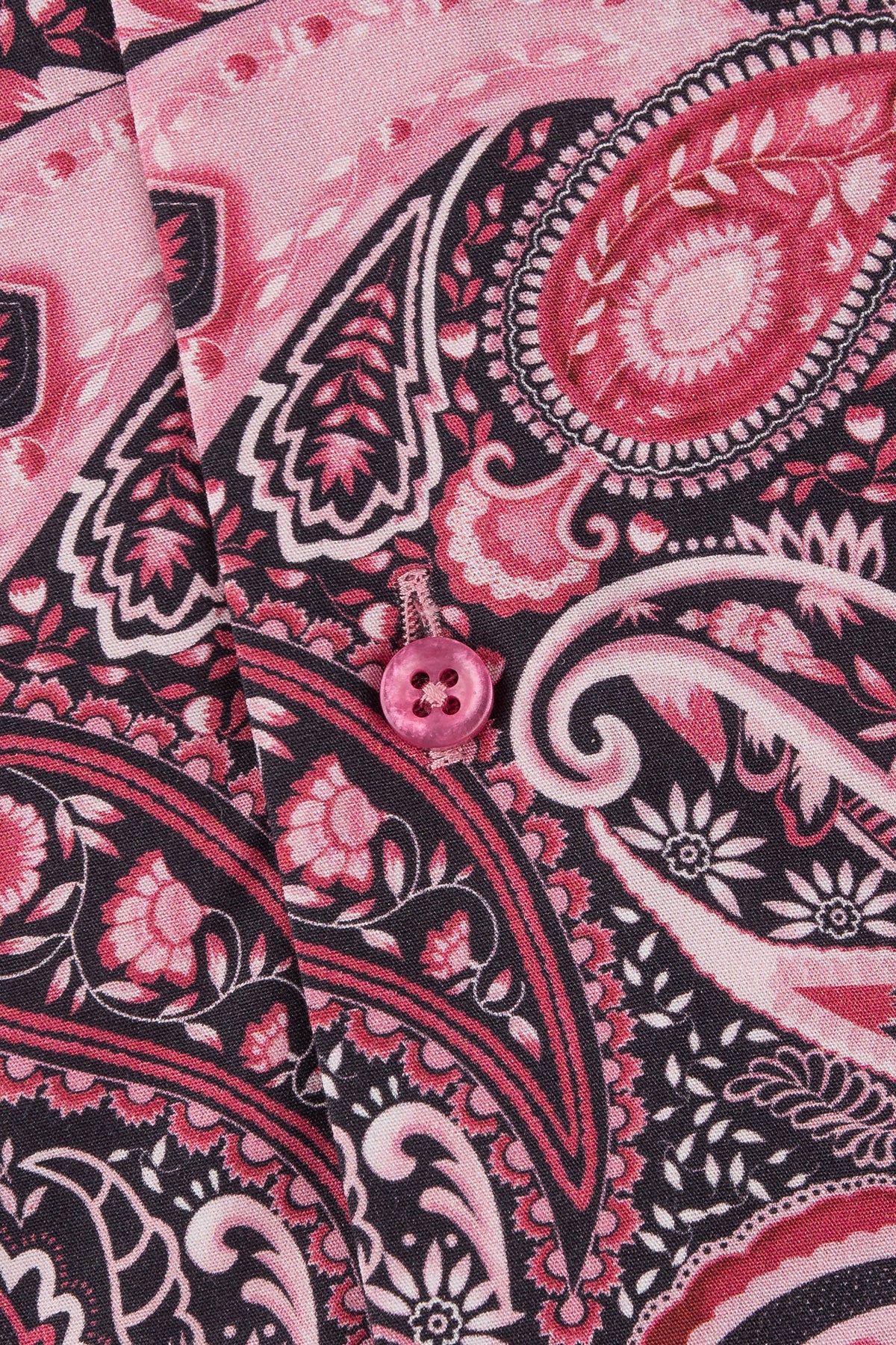 Pink paisley printed regular fit shirt