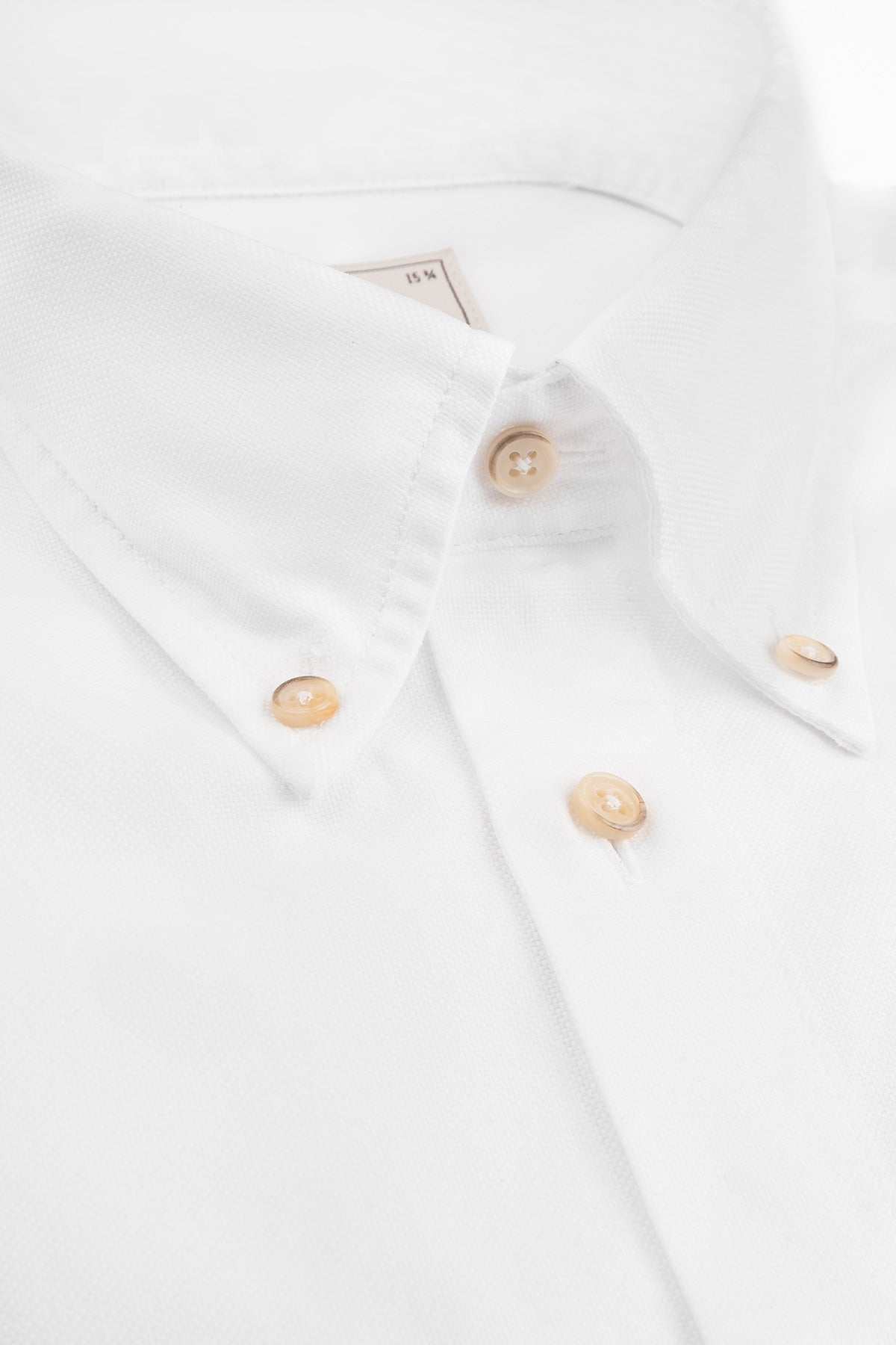 White oxford button down regular fit shirt