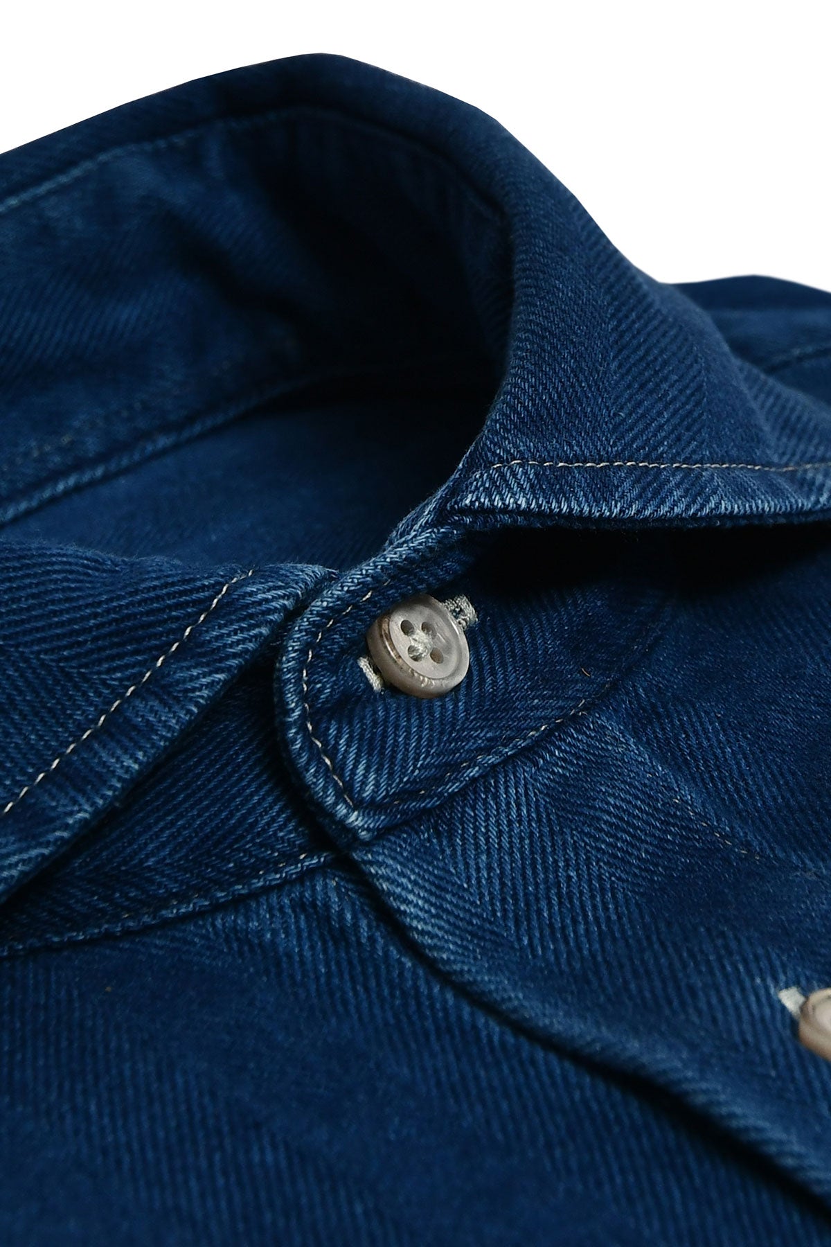 Blå jeansskjorta regular fit