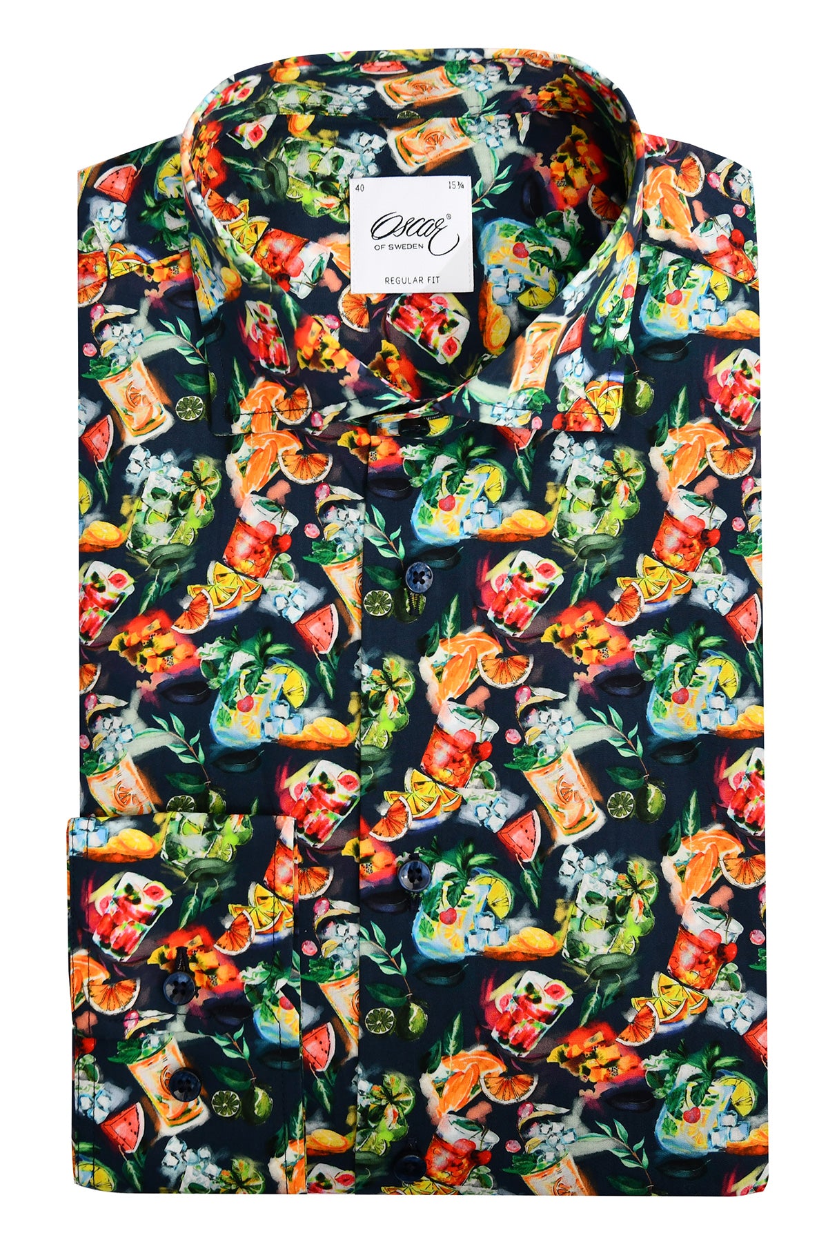 Cocktail printed regular fit shirt