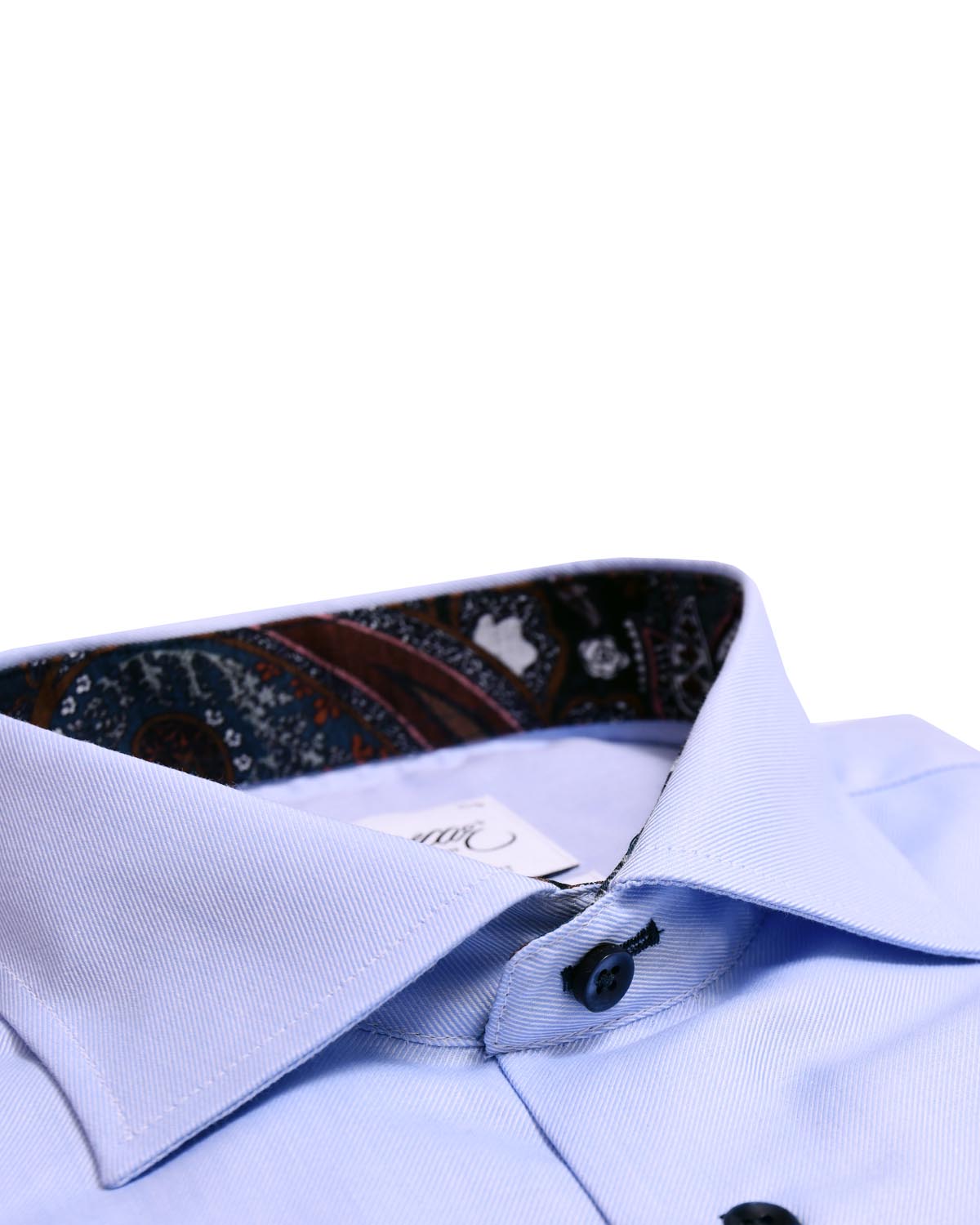 Blue shirt with contrast details regular fit