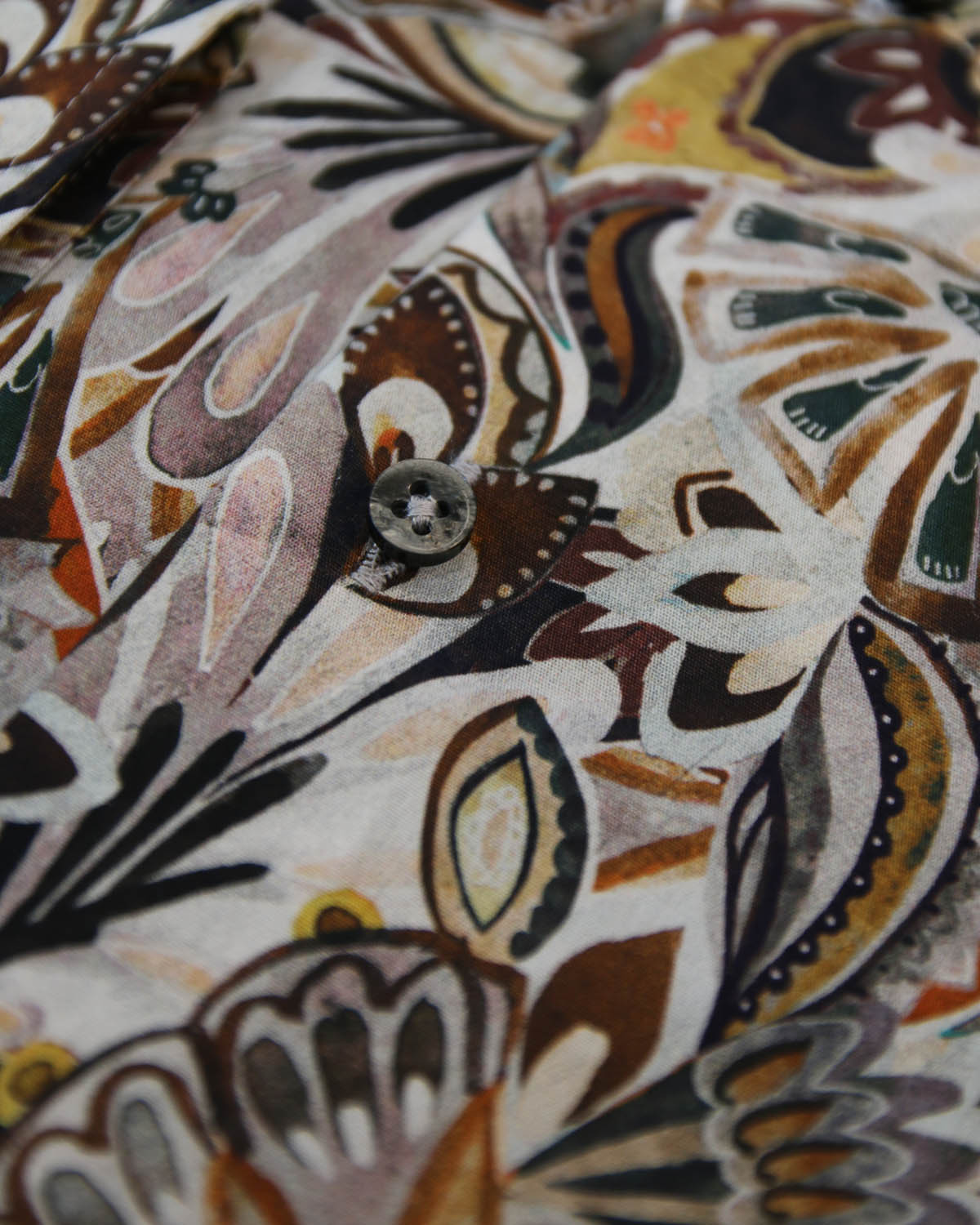 Grey printed shirt slim fit