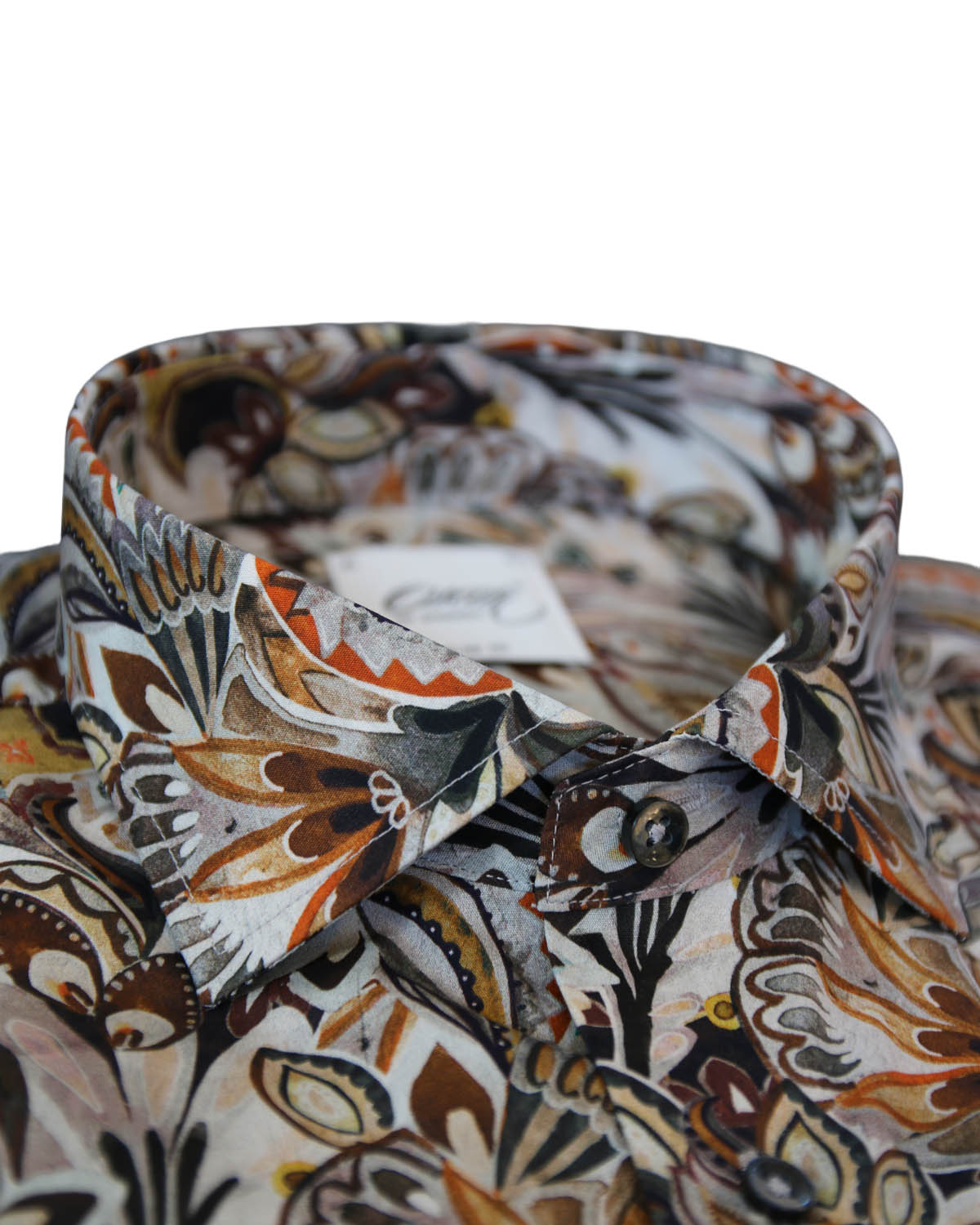 Grey printed shirt slim fit