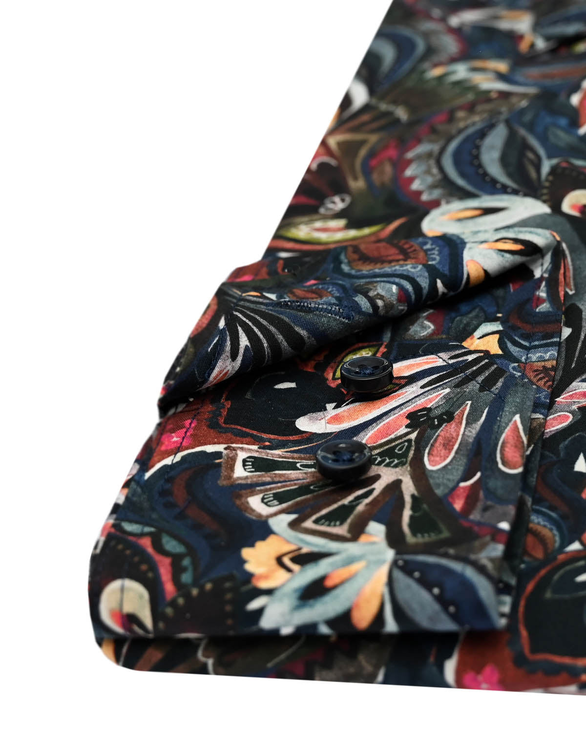 Dark blue printed shirt regular fit