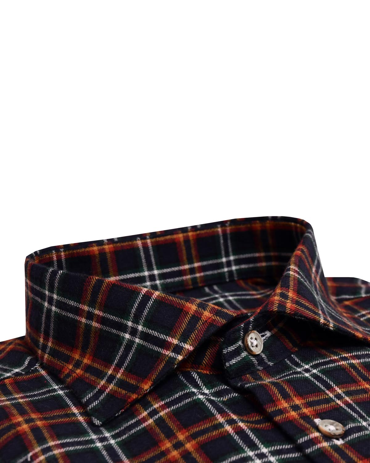 Blue checked flannel shirt regular fit