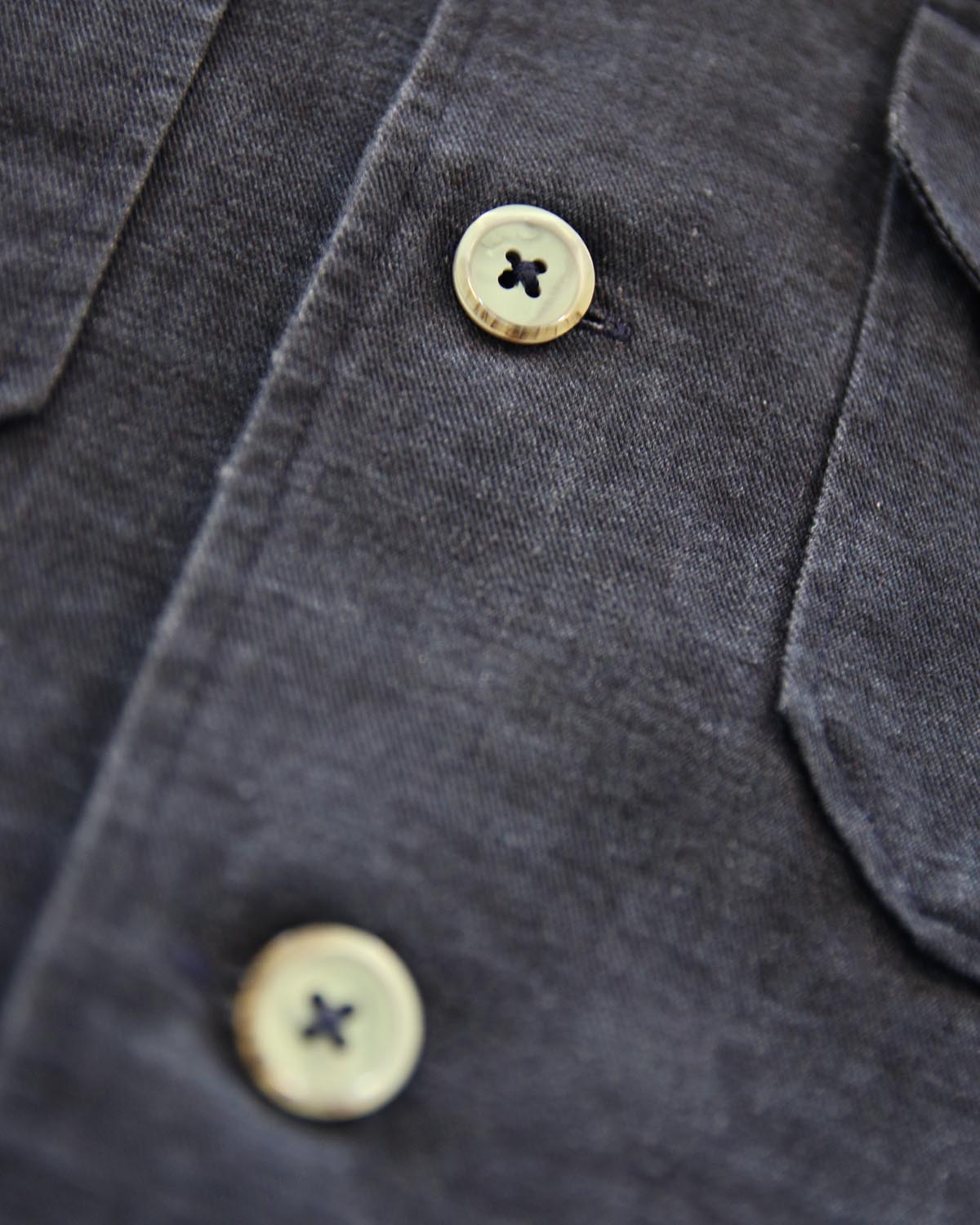 Indigo blue overshirt regular fit