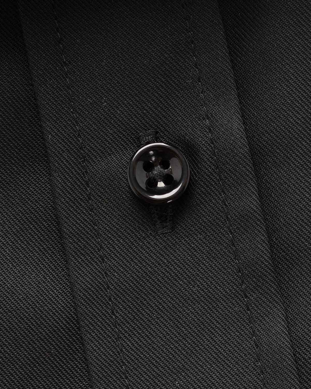 Svart kortärmad skjorta wrinkle free regular fit