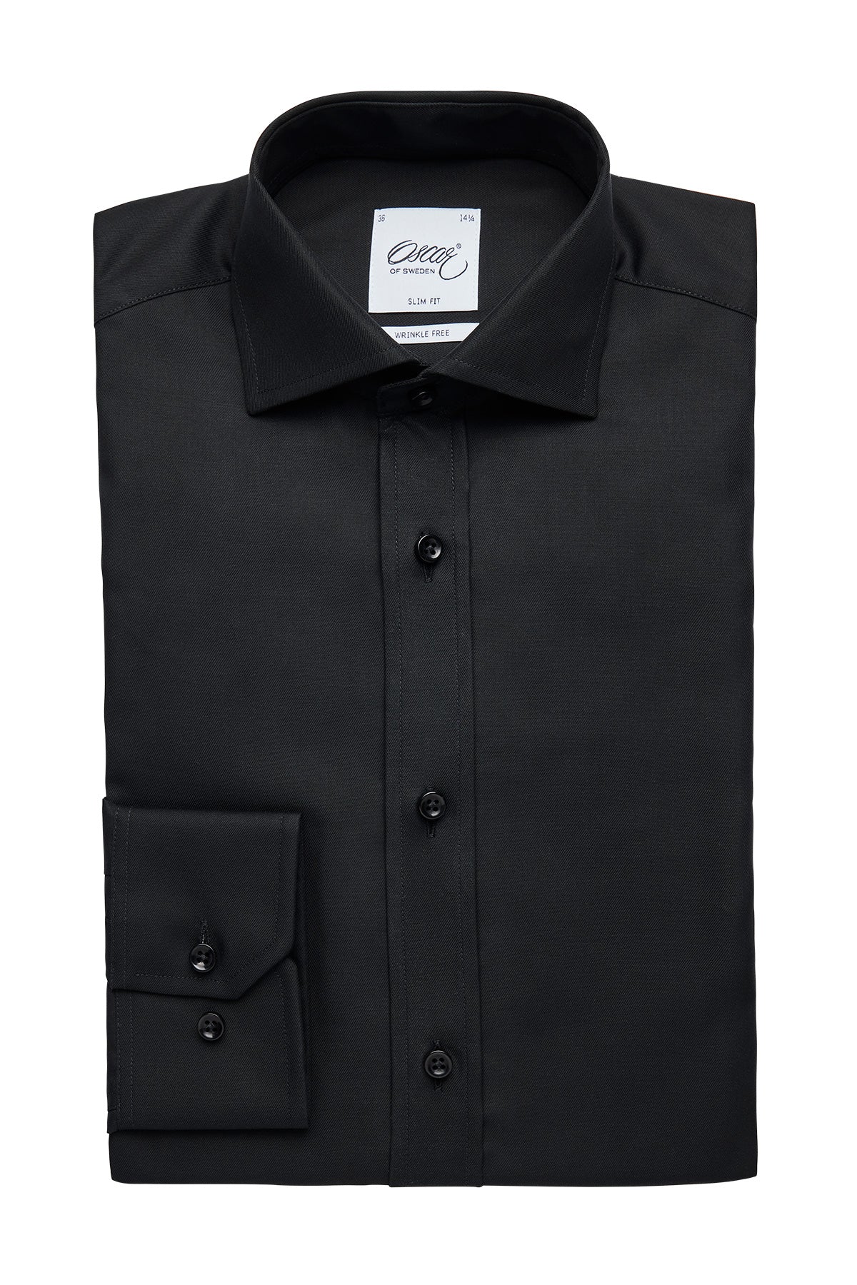 Black slim fit shirt