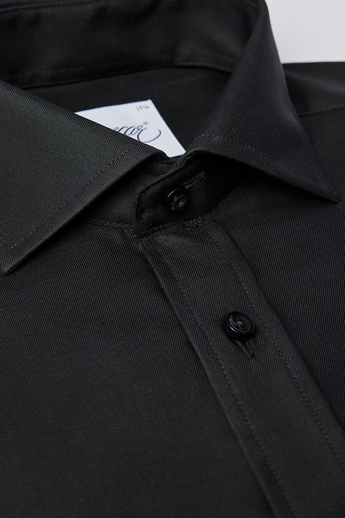 Black slim fit shirt