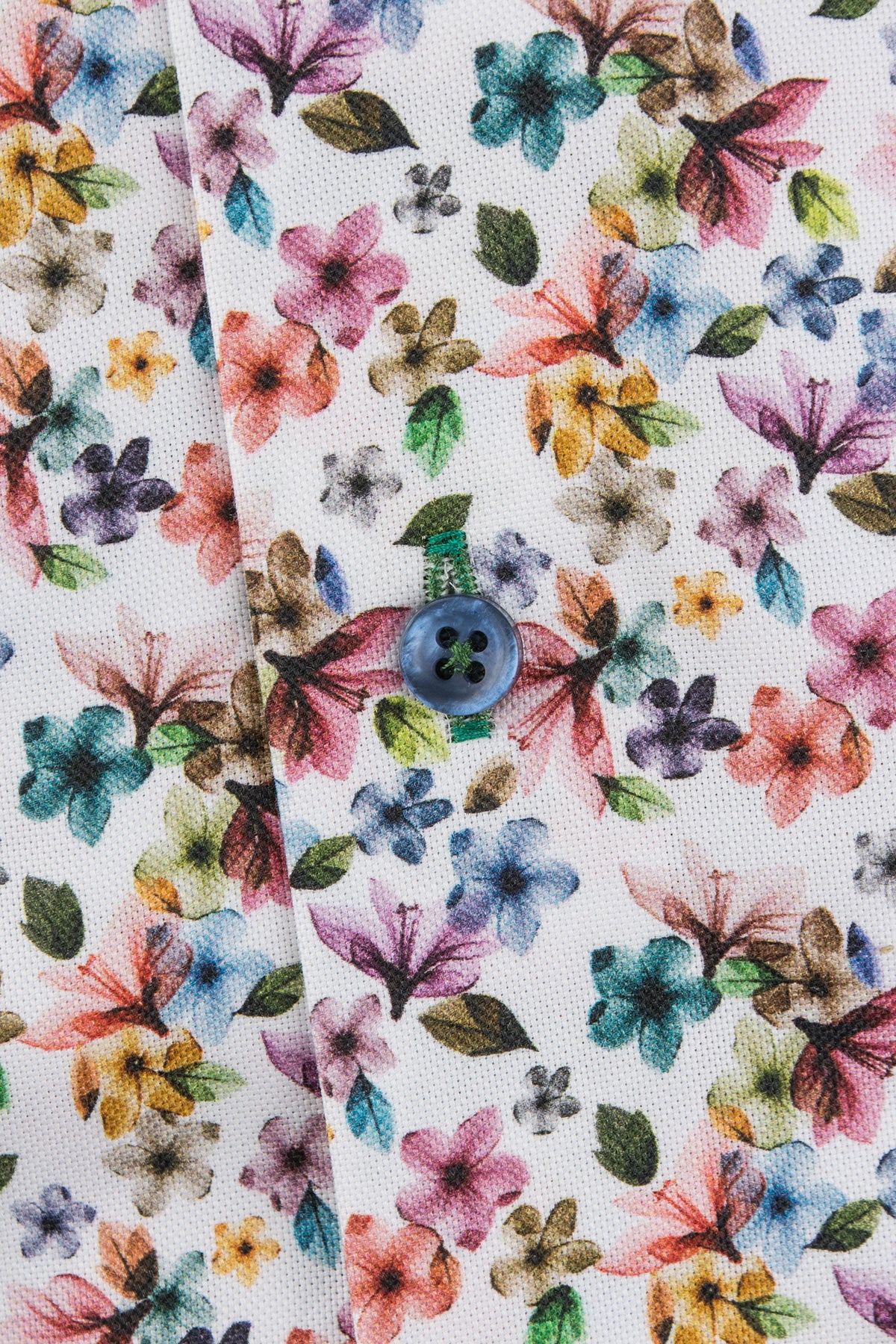 Flower printed button down regular fit shirt