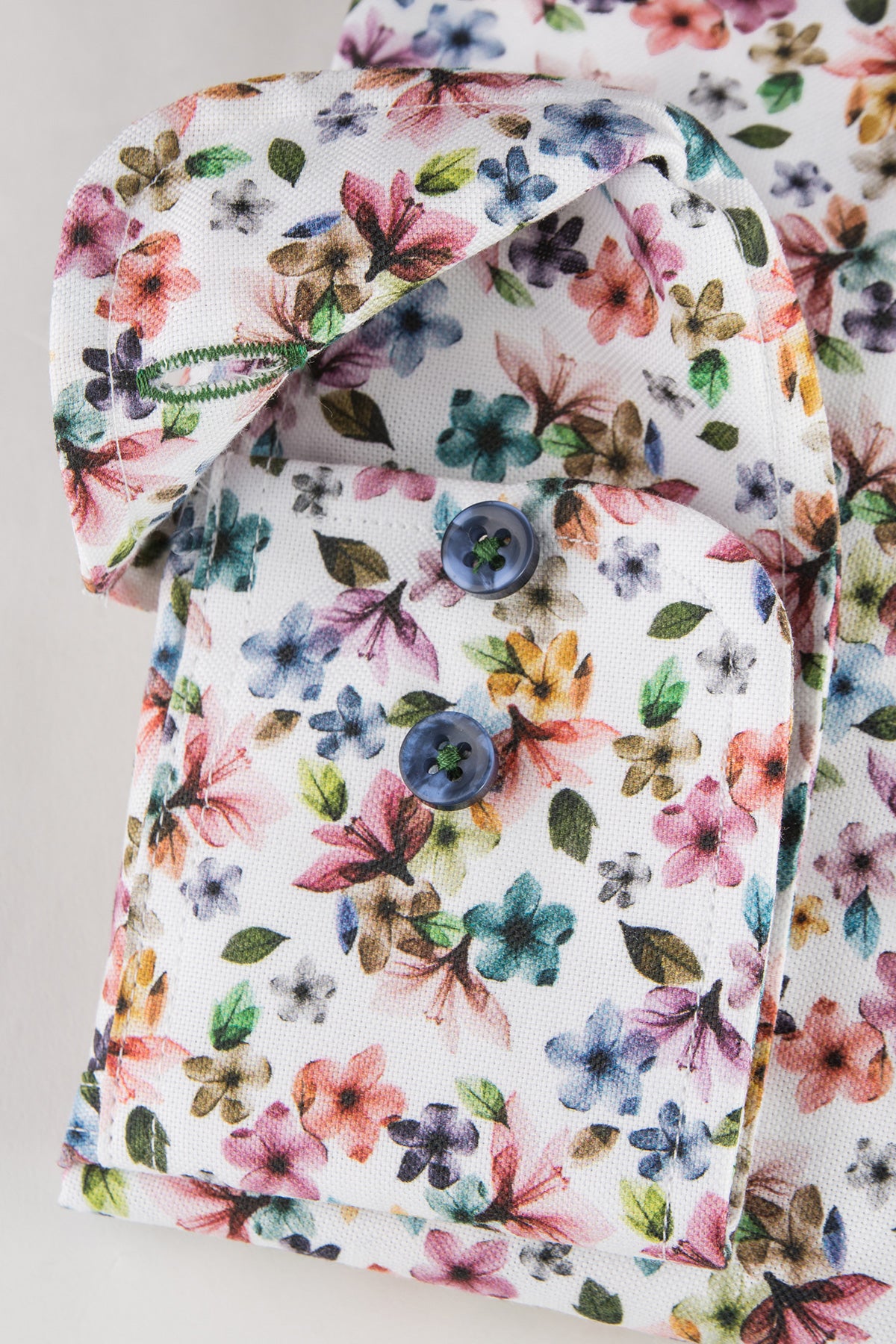 Flower printed button down regular fit shirt