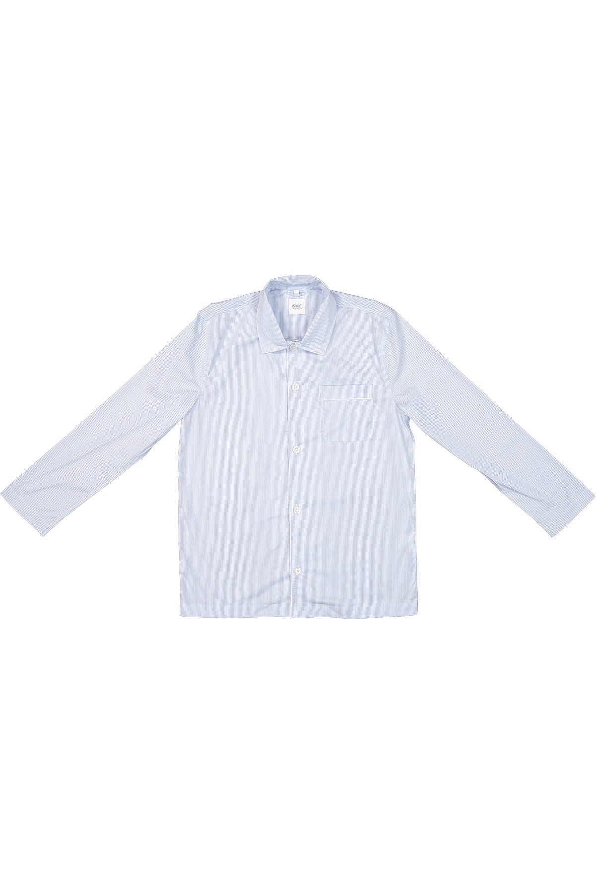 Light blue striped pyjama shirt