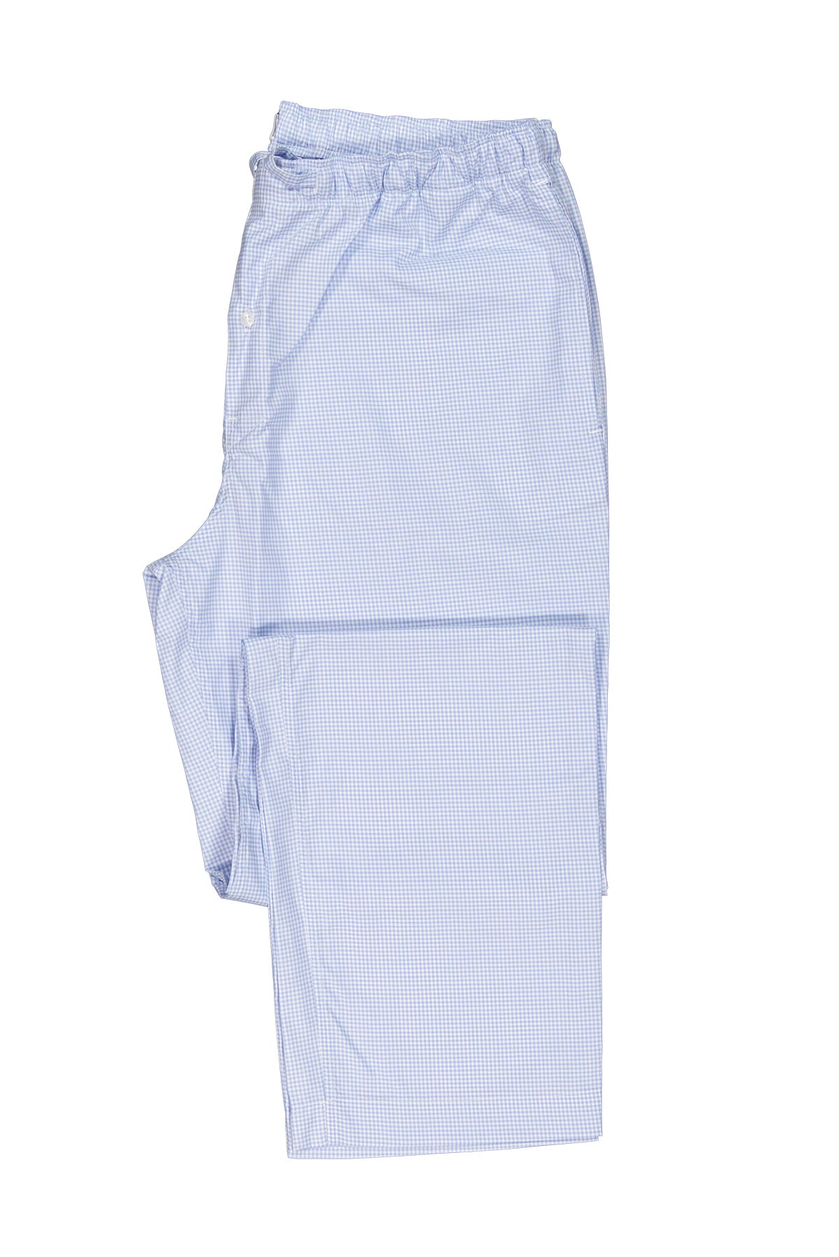 Light blue checked pyjama pants