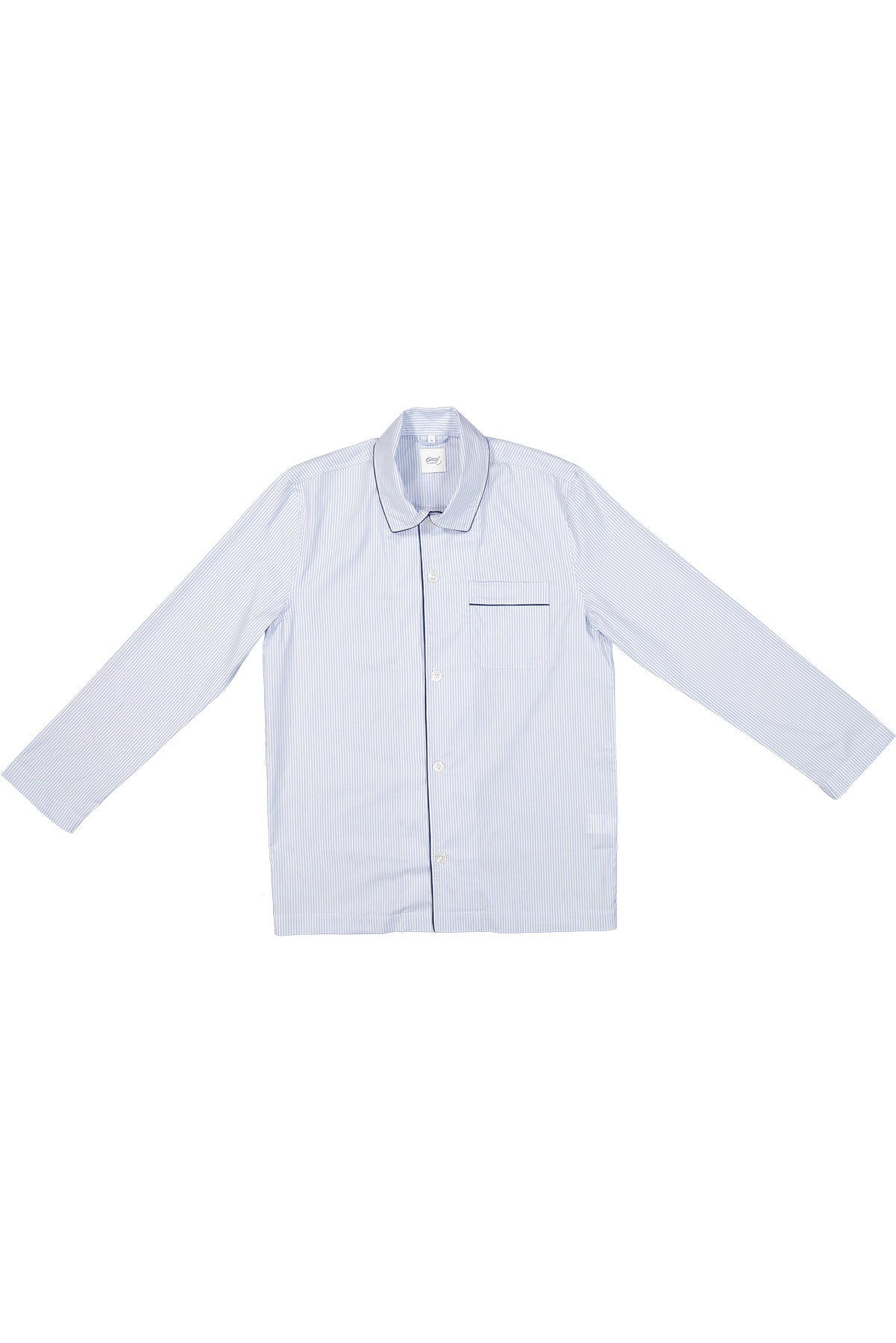 Light blue striped pyjama shirt