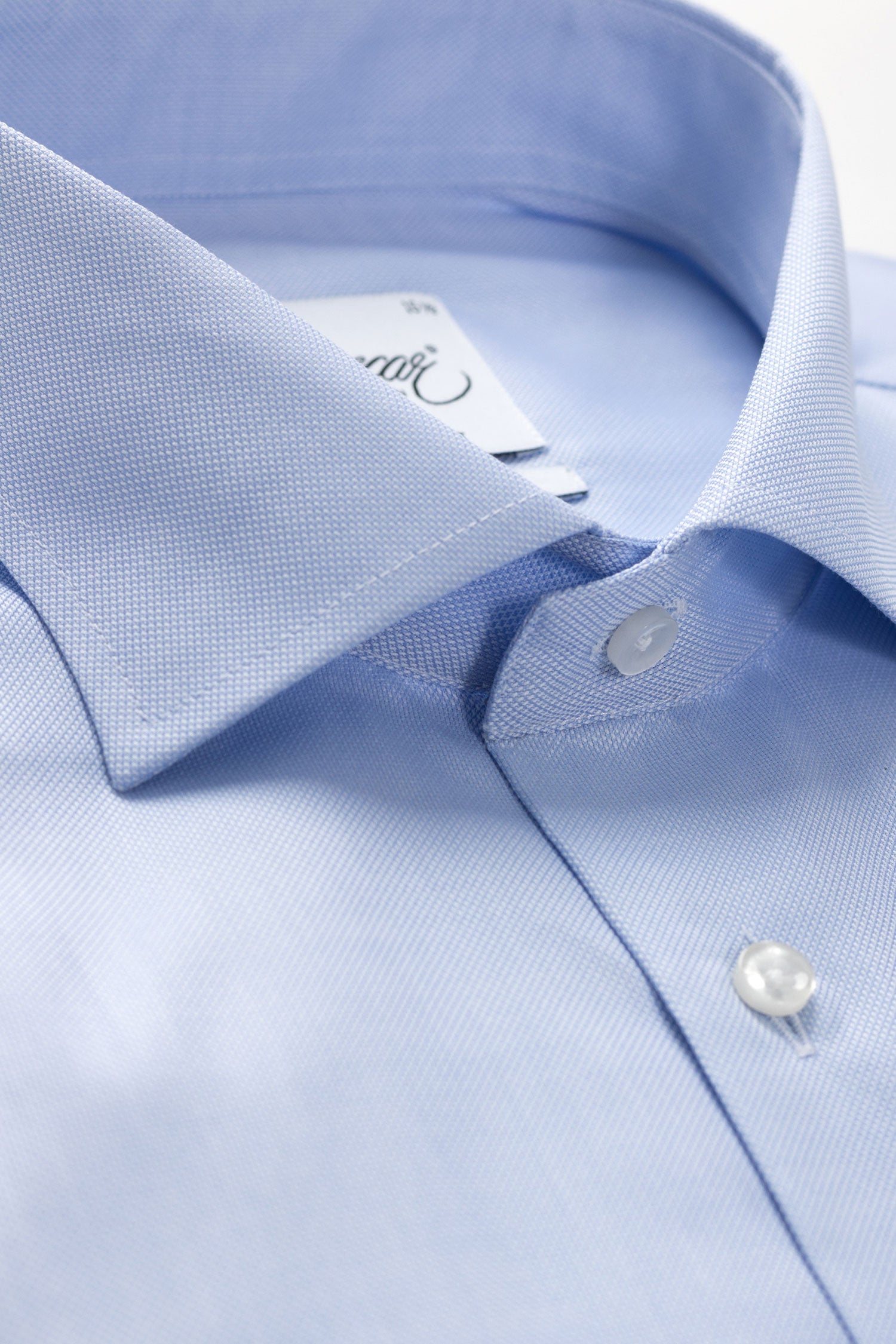 Light blue royal oxford slim fit shirt