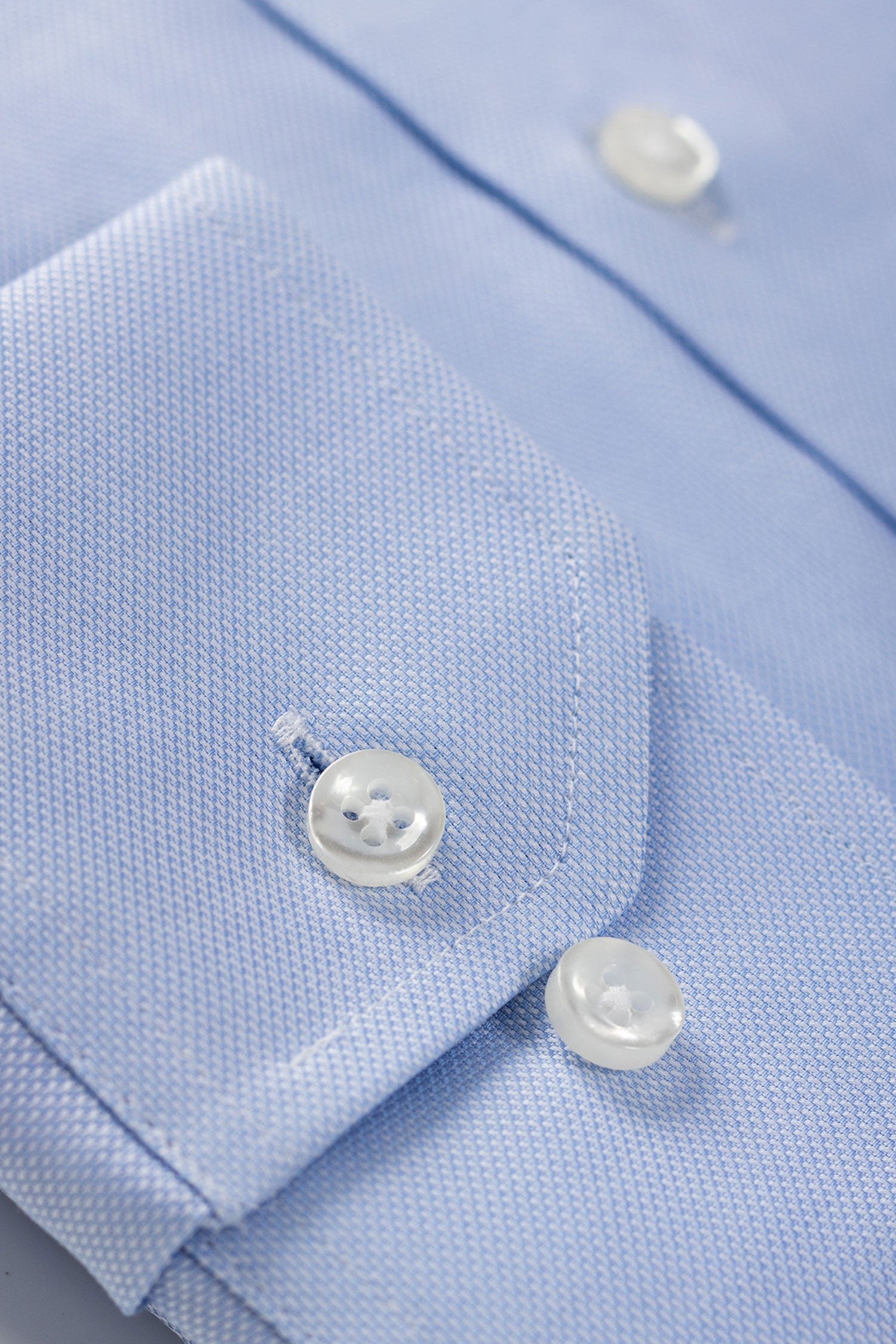 Light blue royal oxford slim fit shirt