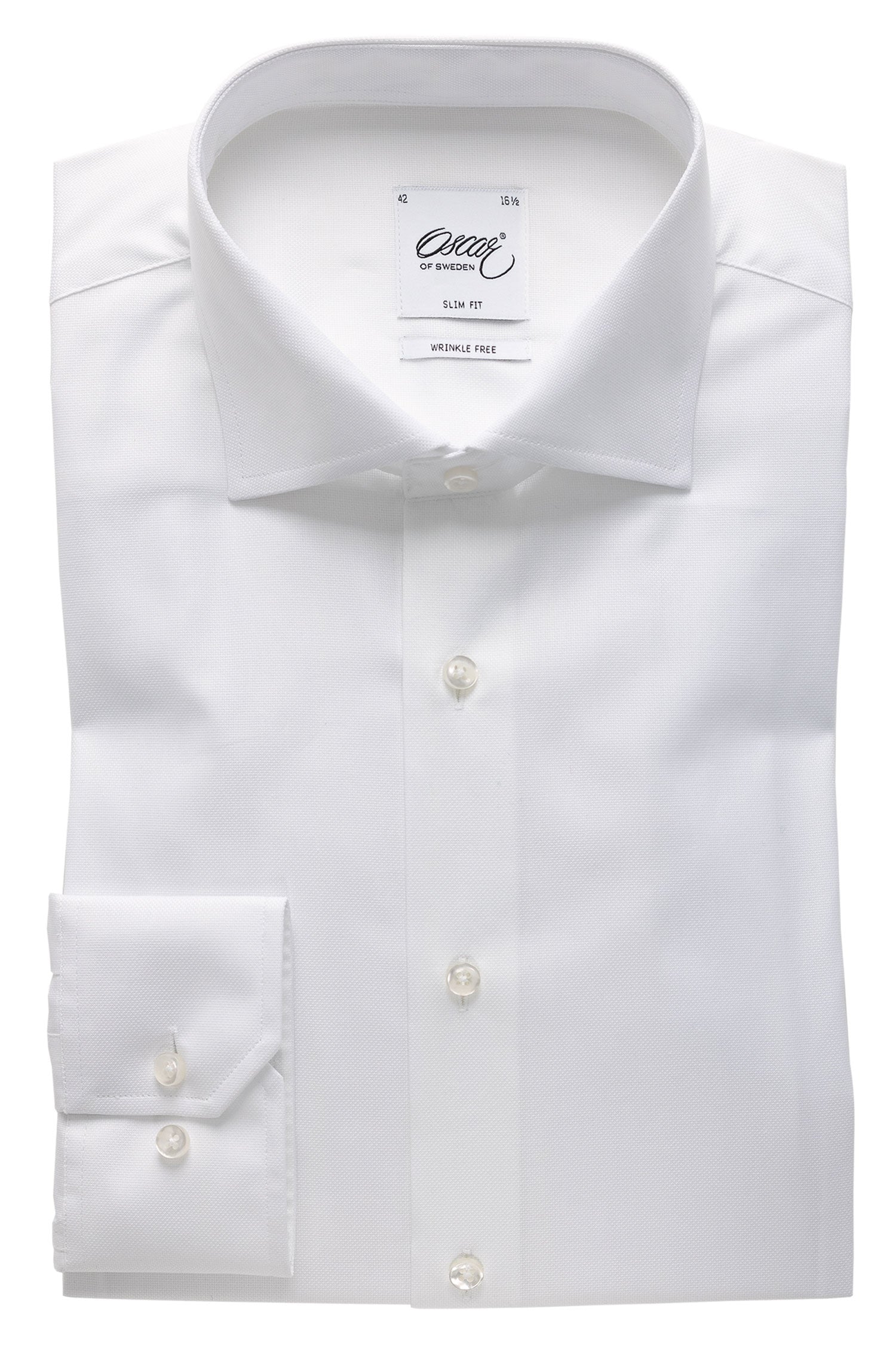 Vit royal oxfordskjorta slim fit