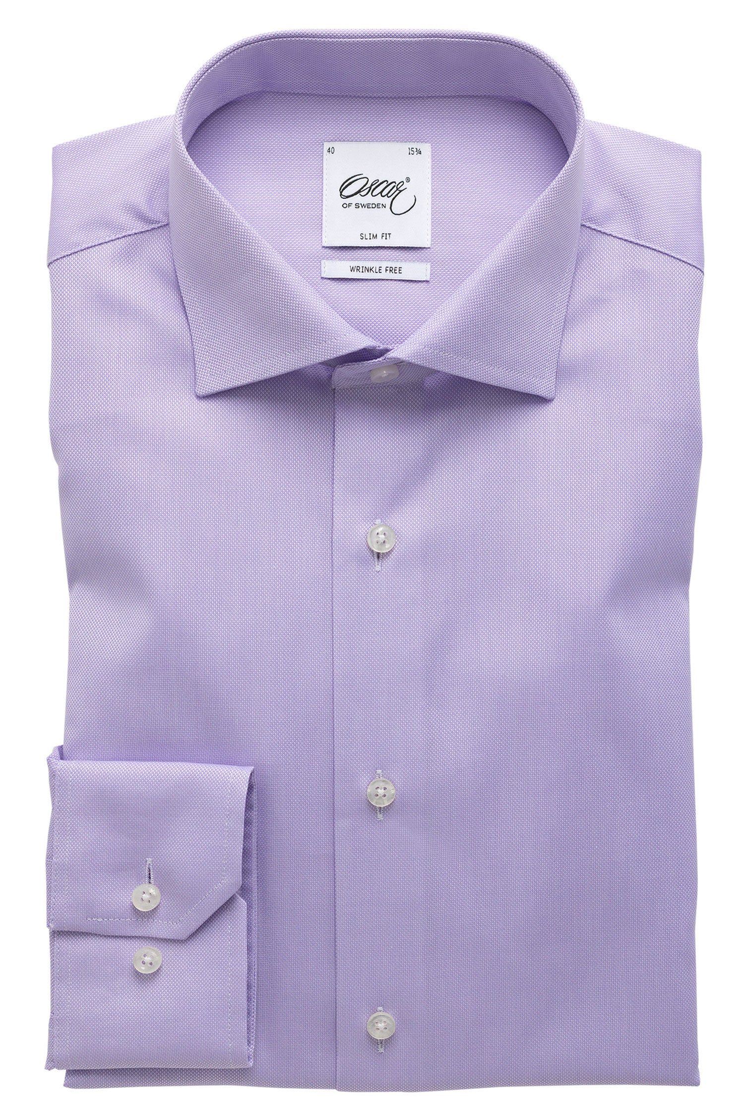 Lila royal oxfordskjorta slim fit
