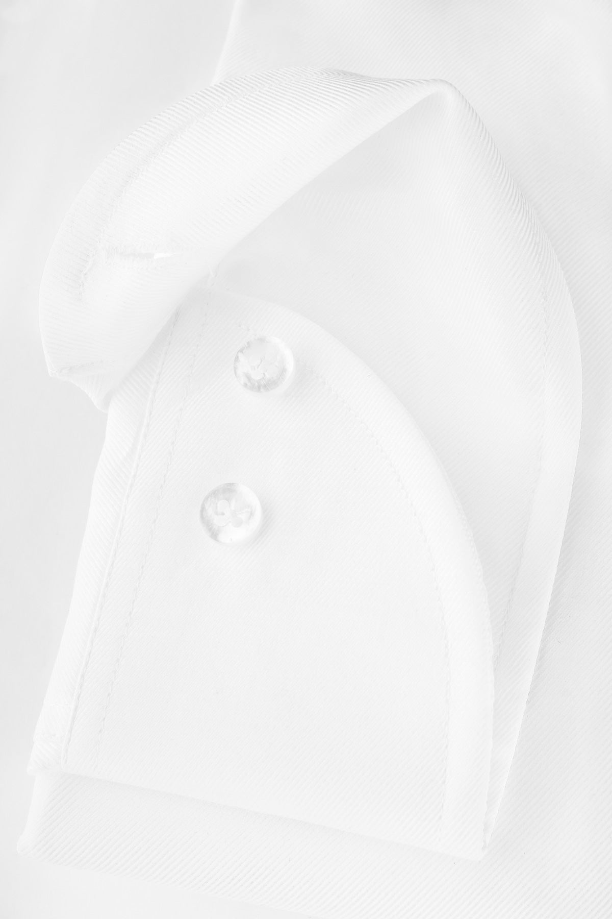 White soft washed slim fit shirt