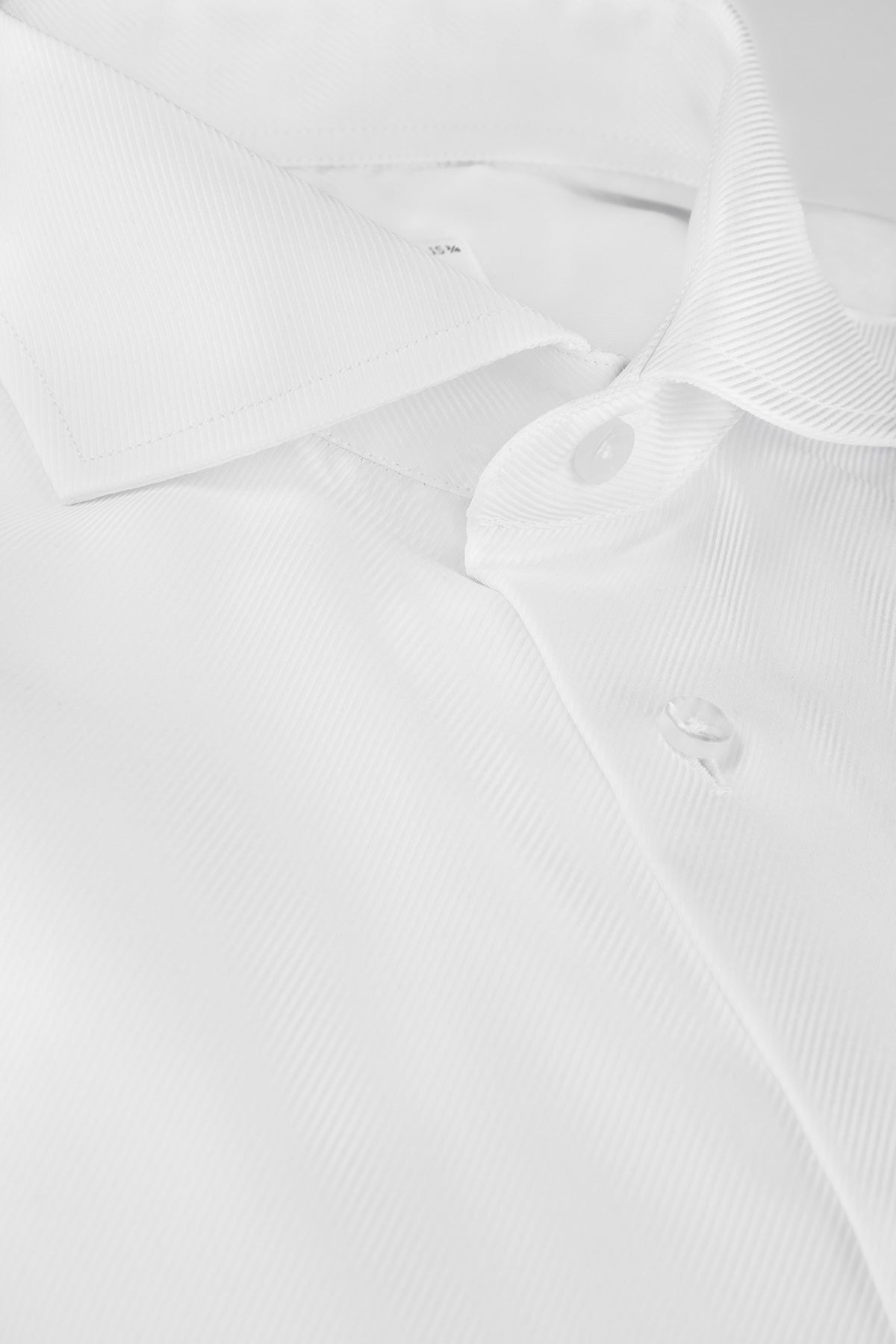 White regular fit twill shirt