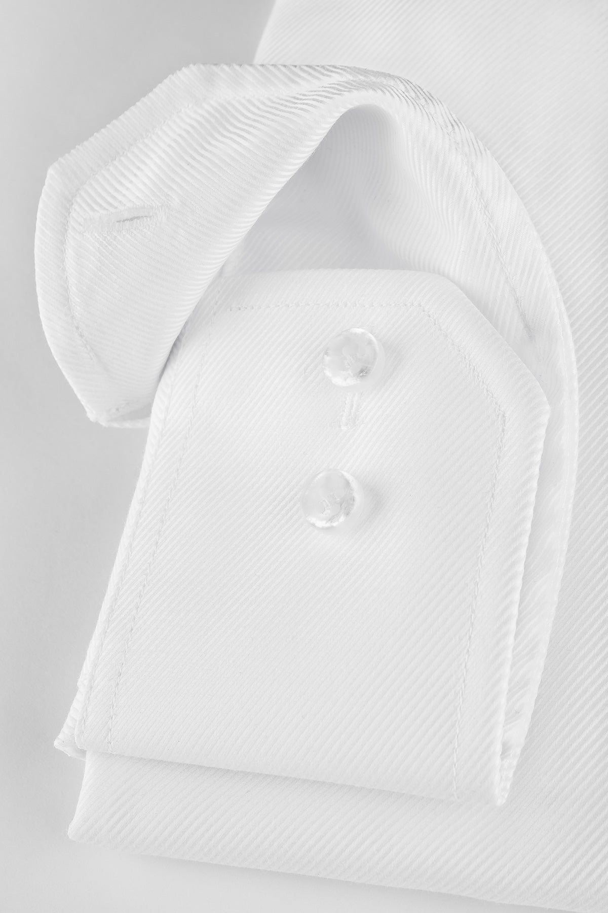 White regular fit twill shirt