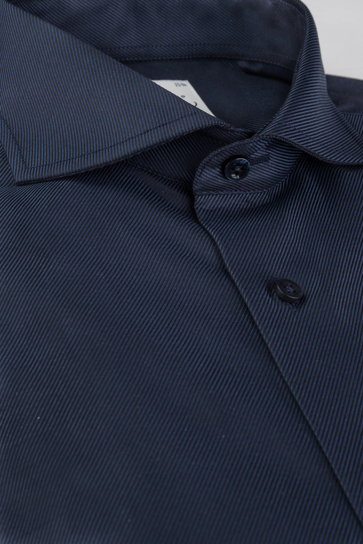 Navy regular fit twill shirt