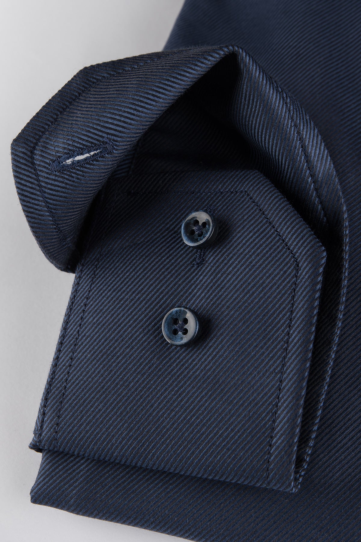 Navy regular fit twill shirt