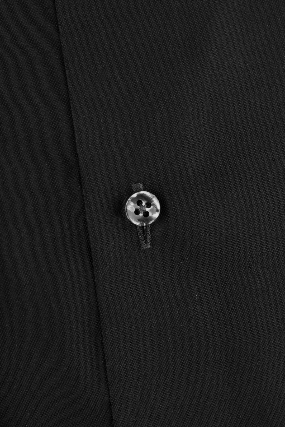 Black regular fit shirt with contrast details