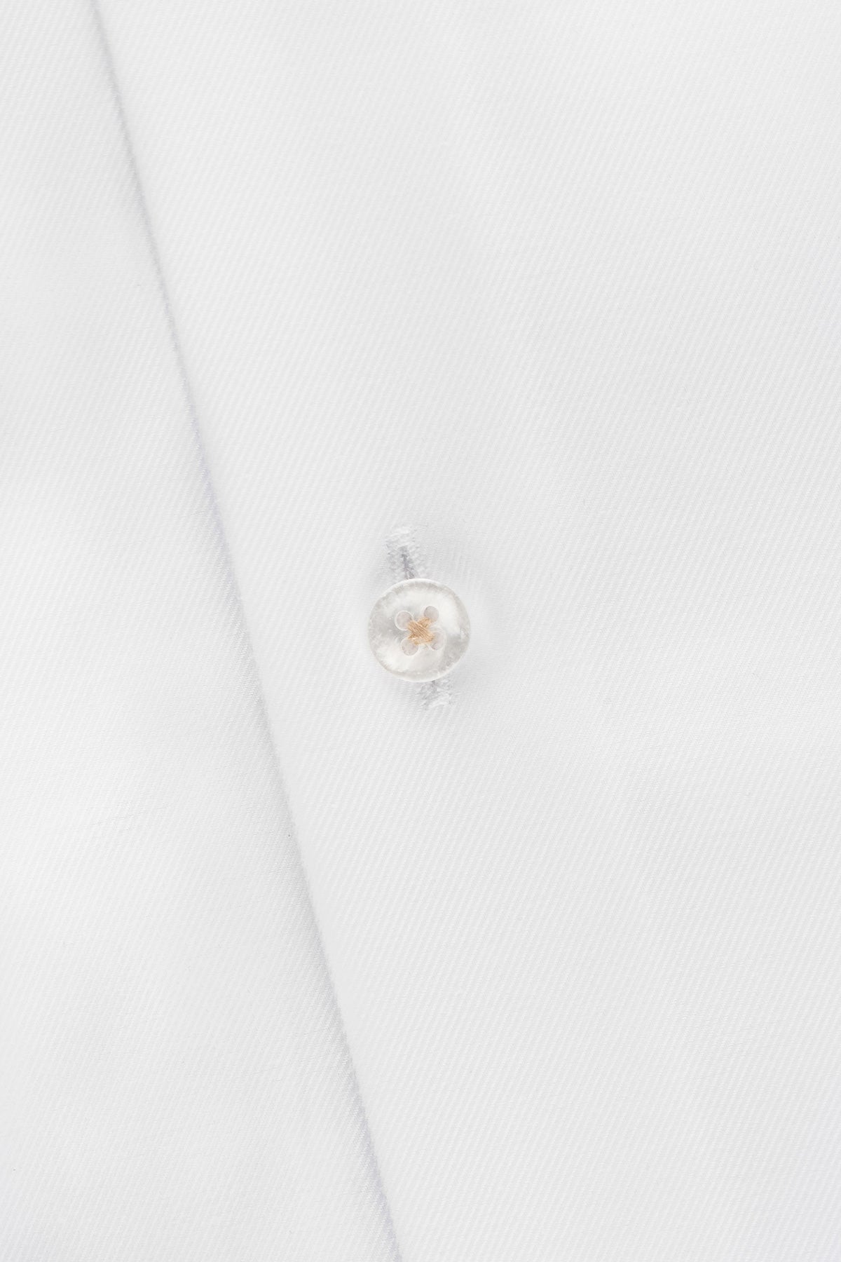 White regular fit shirt with contrast details
