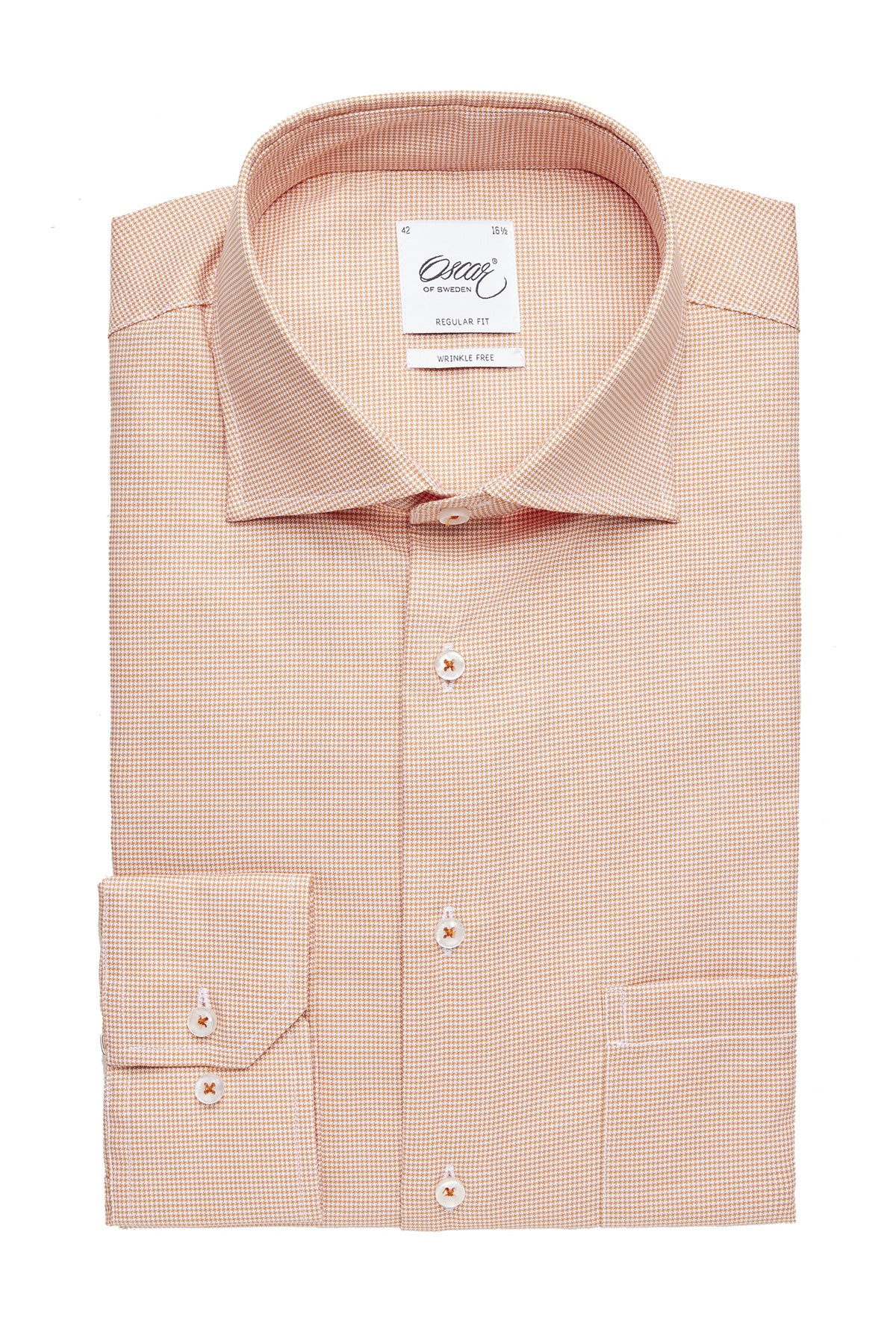 Orange regular fit shirt